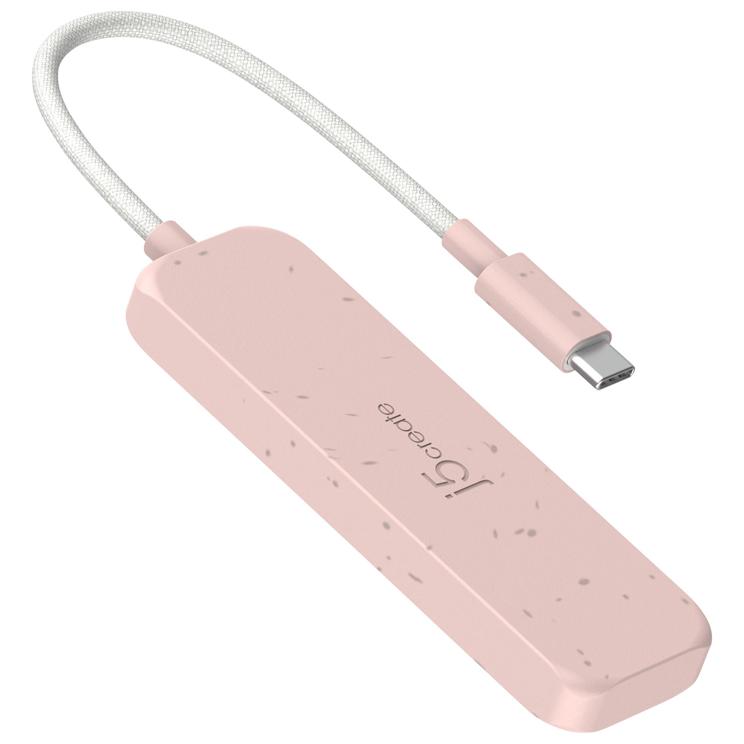 Concentrateur USB-C à type C/type A de j5create - Rose