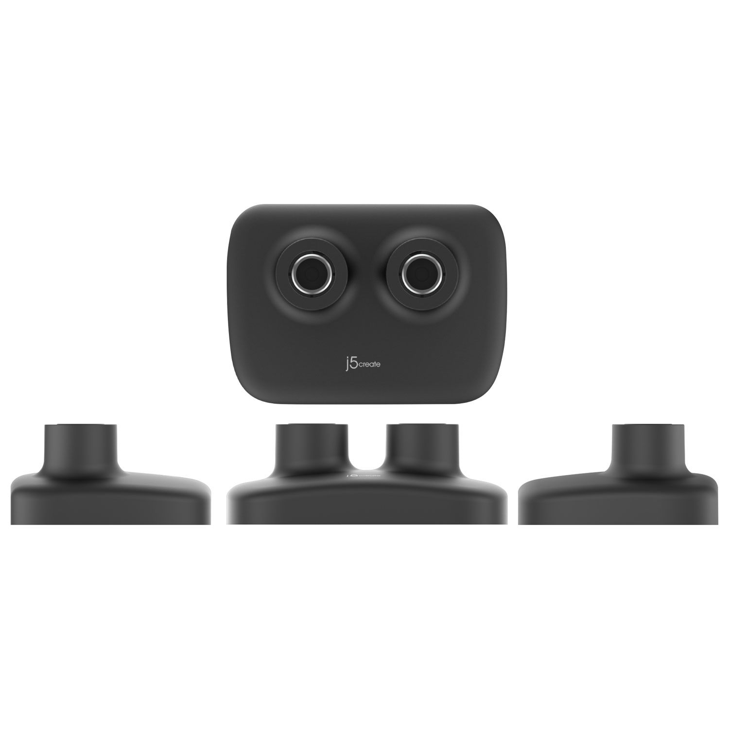 j5create Ergonomic Dual Monitor Mount - Black