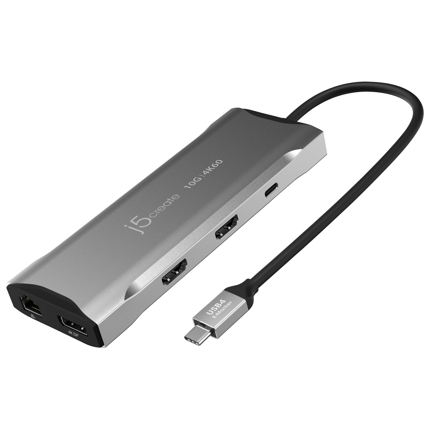 j5create Elite Triple-Monitor USB-C Mini Dock (JCD397) - Space Grey