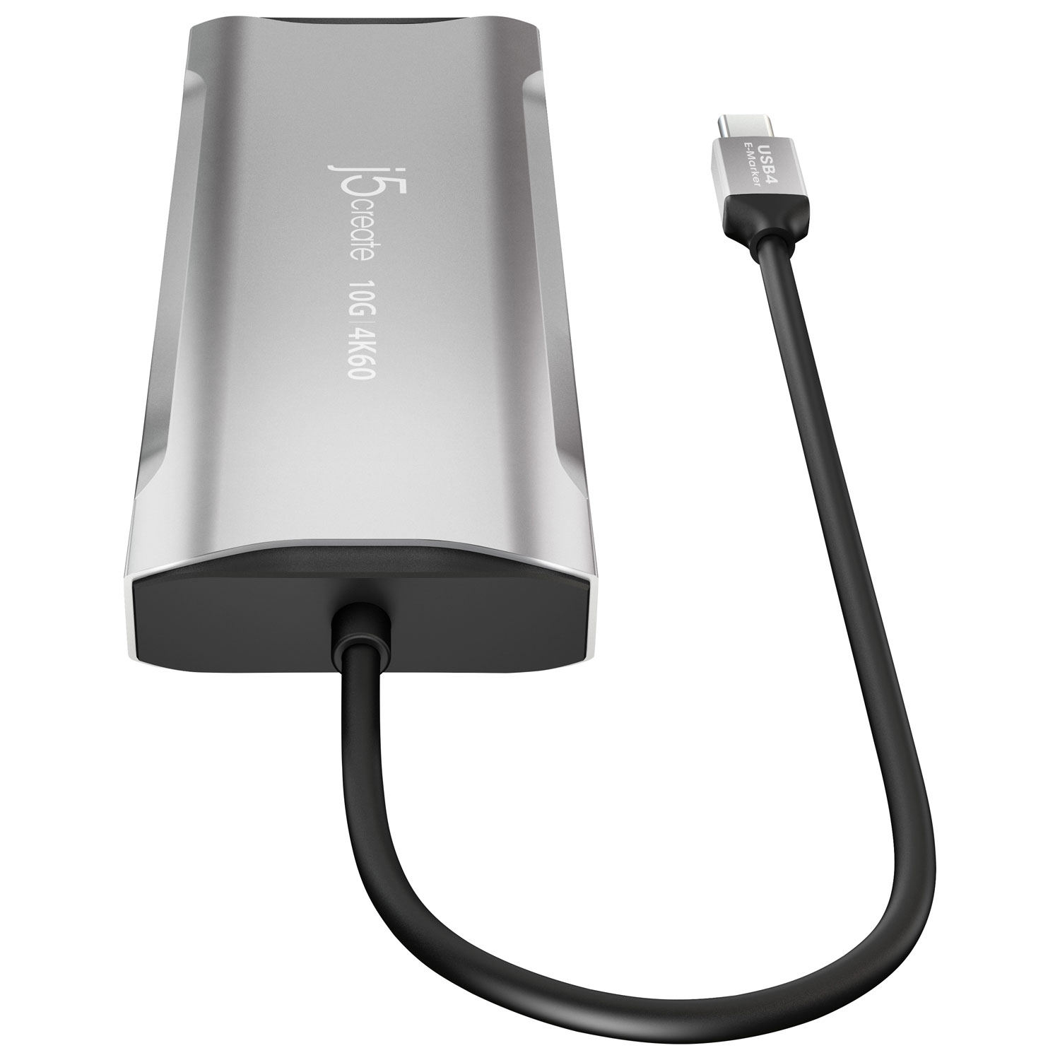 Mini station d'accueil USB-C pour trois moniteurs Elite de j5create - Gris spatial