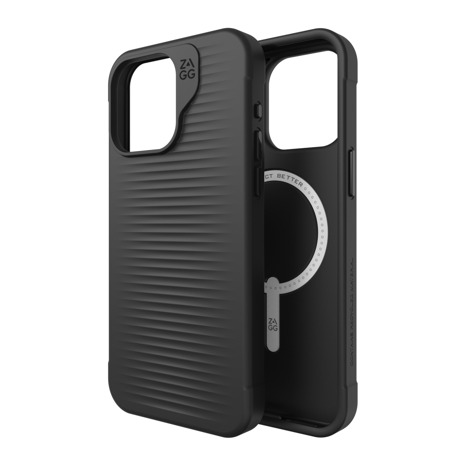 ZAGG Luxe Snap Case compatible with iPhone 15 Pro Max - Black