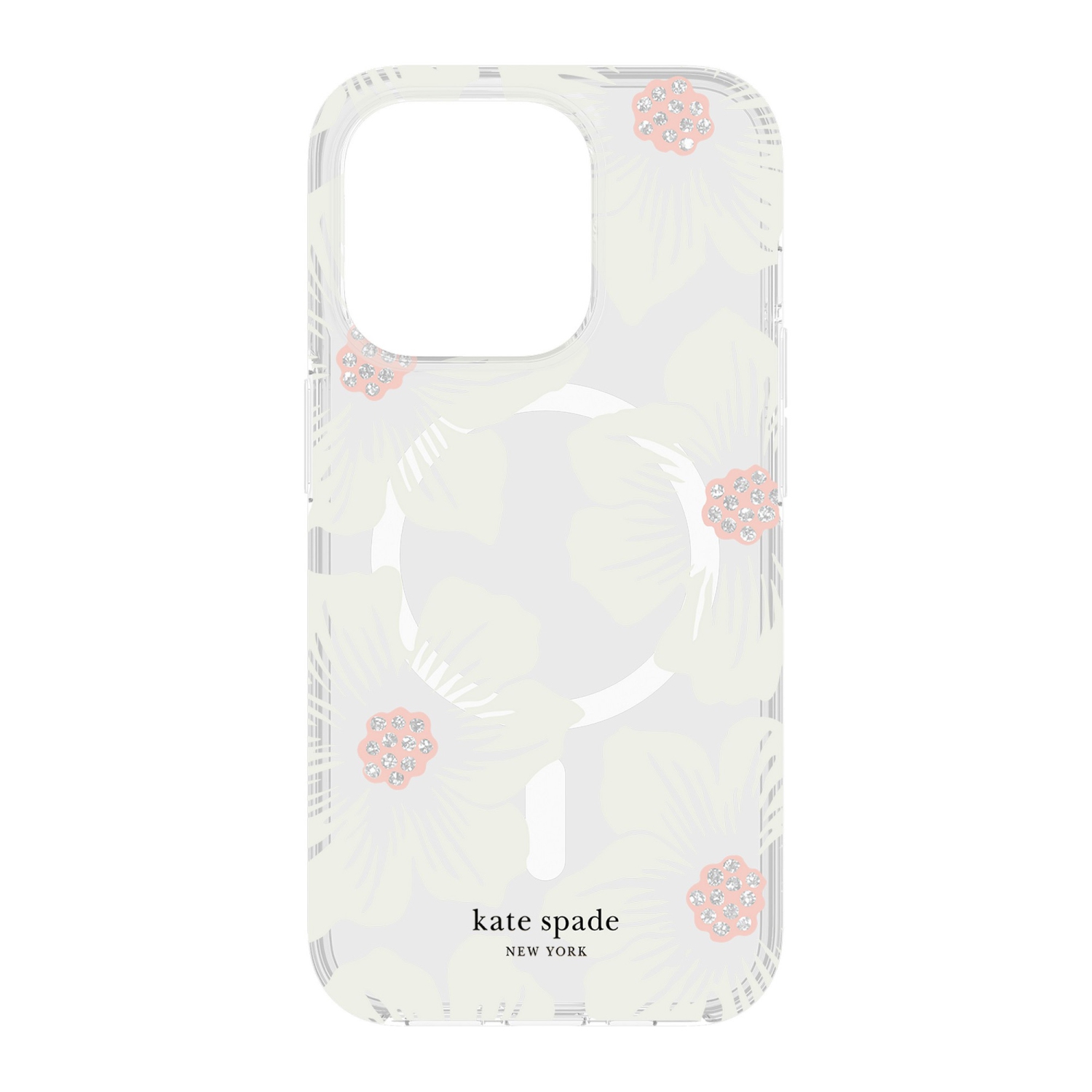 Kate Spade iPhone 15 Pro Plastic Fitted Hard Shell Case – Translucent