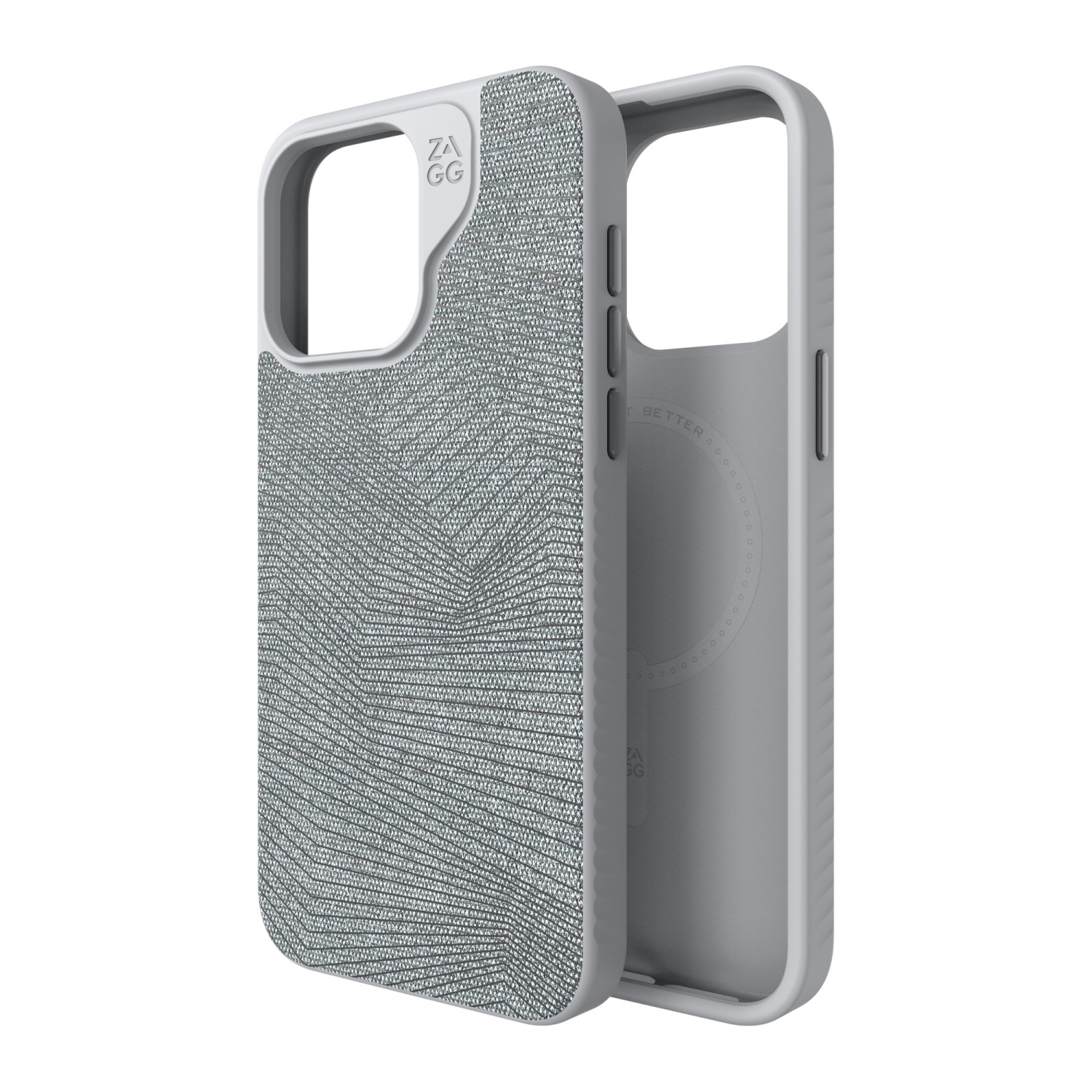 ZAGG London Snap Case compatible with iPhone 15 Pro Max - Gray