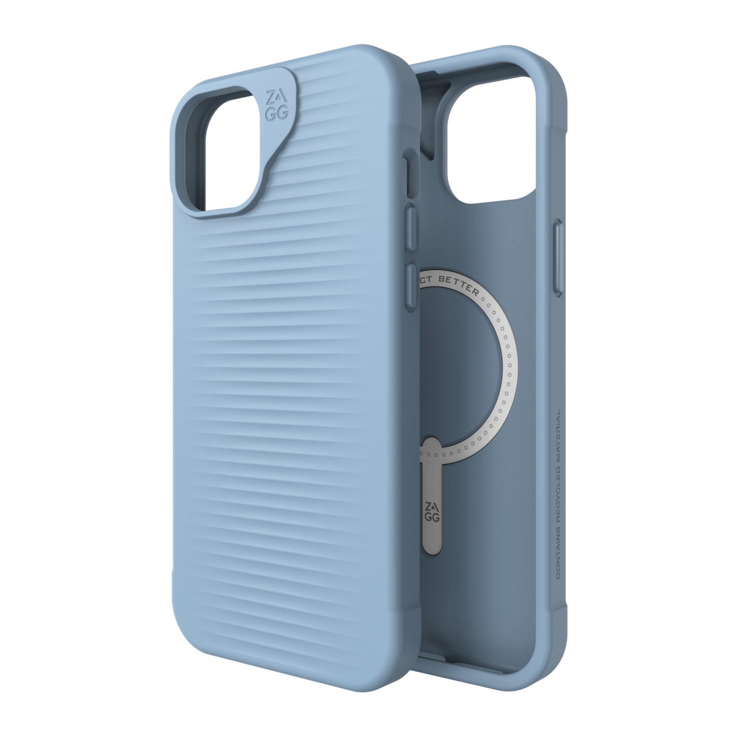 ZAGG Luxe Snap Case compatible with iPhone: 15 Plus, 14 Plus - blue