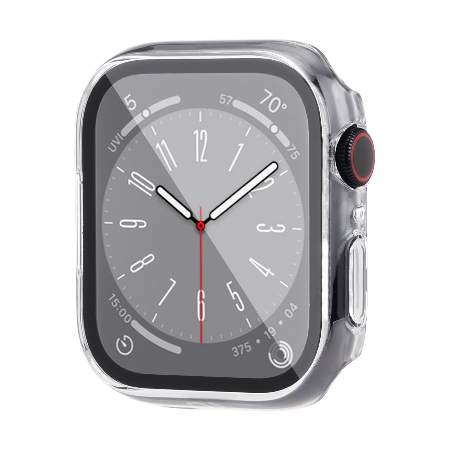 Apple Watch 45 mm Case-Mate Tough avec protecteur d'écran en verre intégré - transparent
