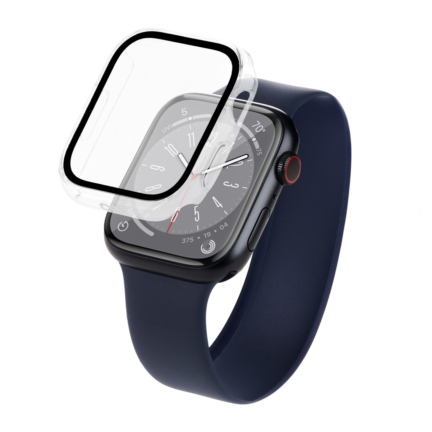 Apple Watch 41&nbsp;mm Case-Mate Tough avec protecteur d'écran en verre intégré - transparent