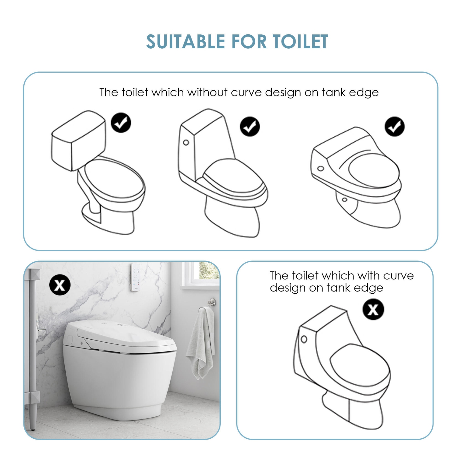 LIVINGbasics Ultra-Slim Bidet Attachment for Toilet Hot and Cold Self Cleaning Non-Electric Bidet