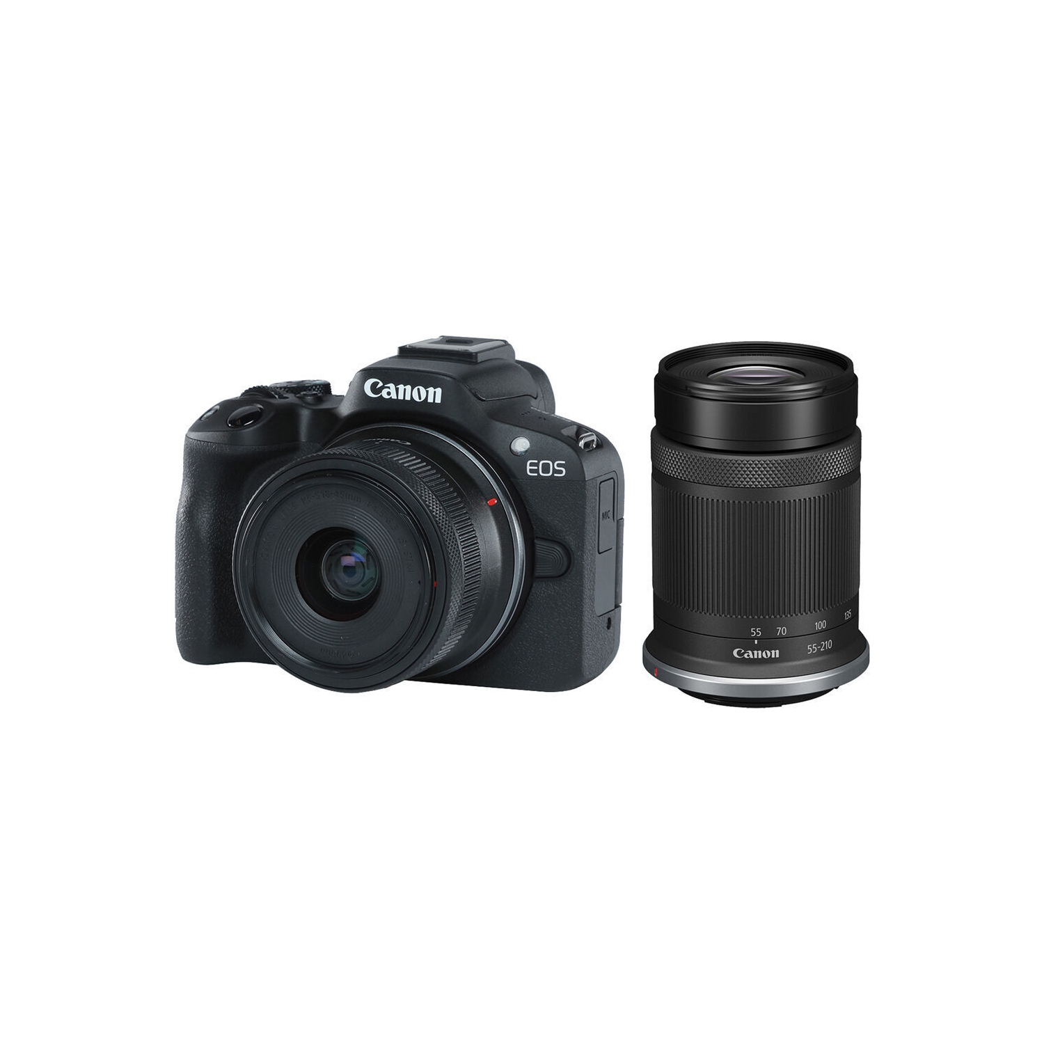 Canon EOS R50 Mirrorless Camera with 18-45mm and 55-210mm Lenses