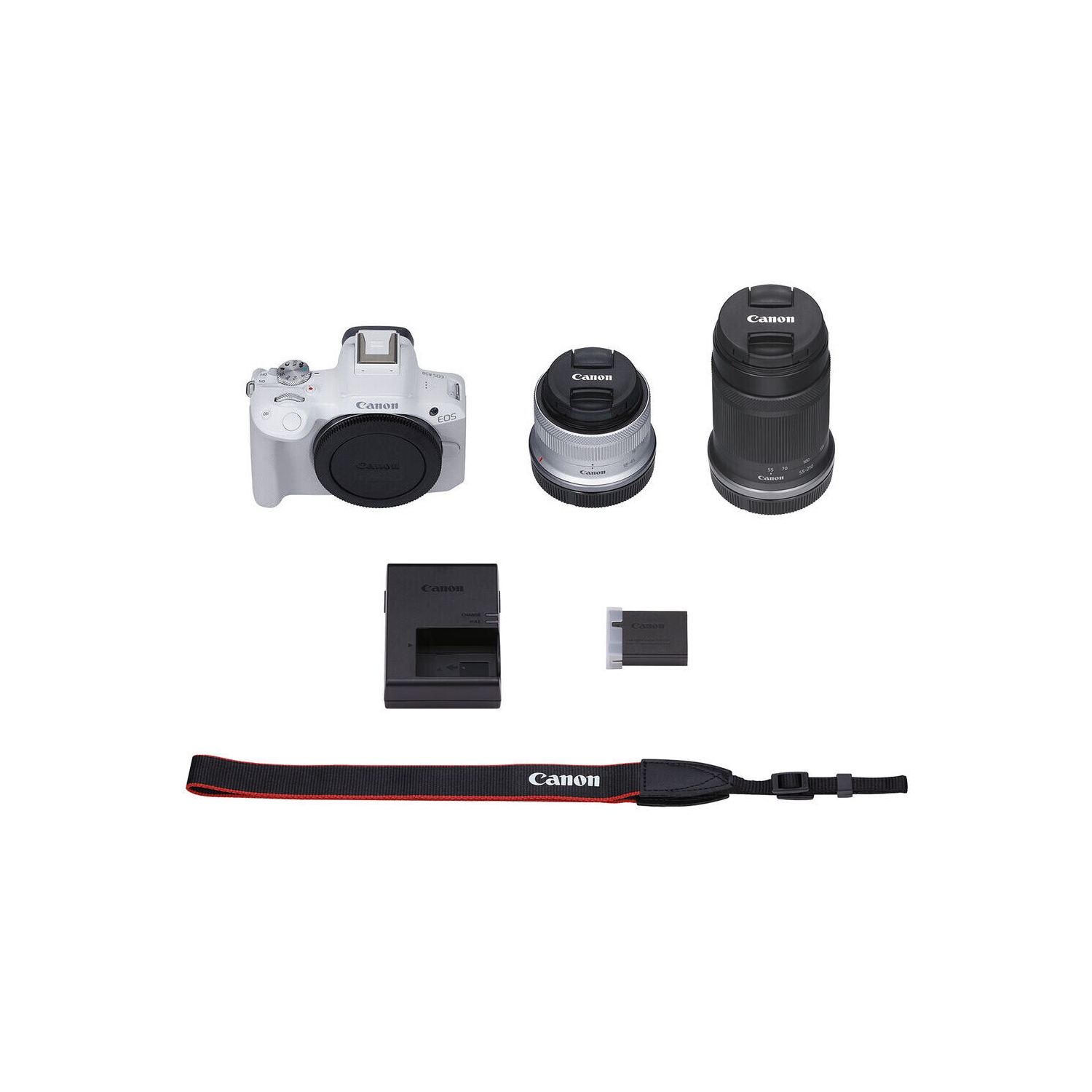 Canon EOS R50 Mirrorless Camera with 18-45mm and 55-210mm Lenses