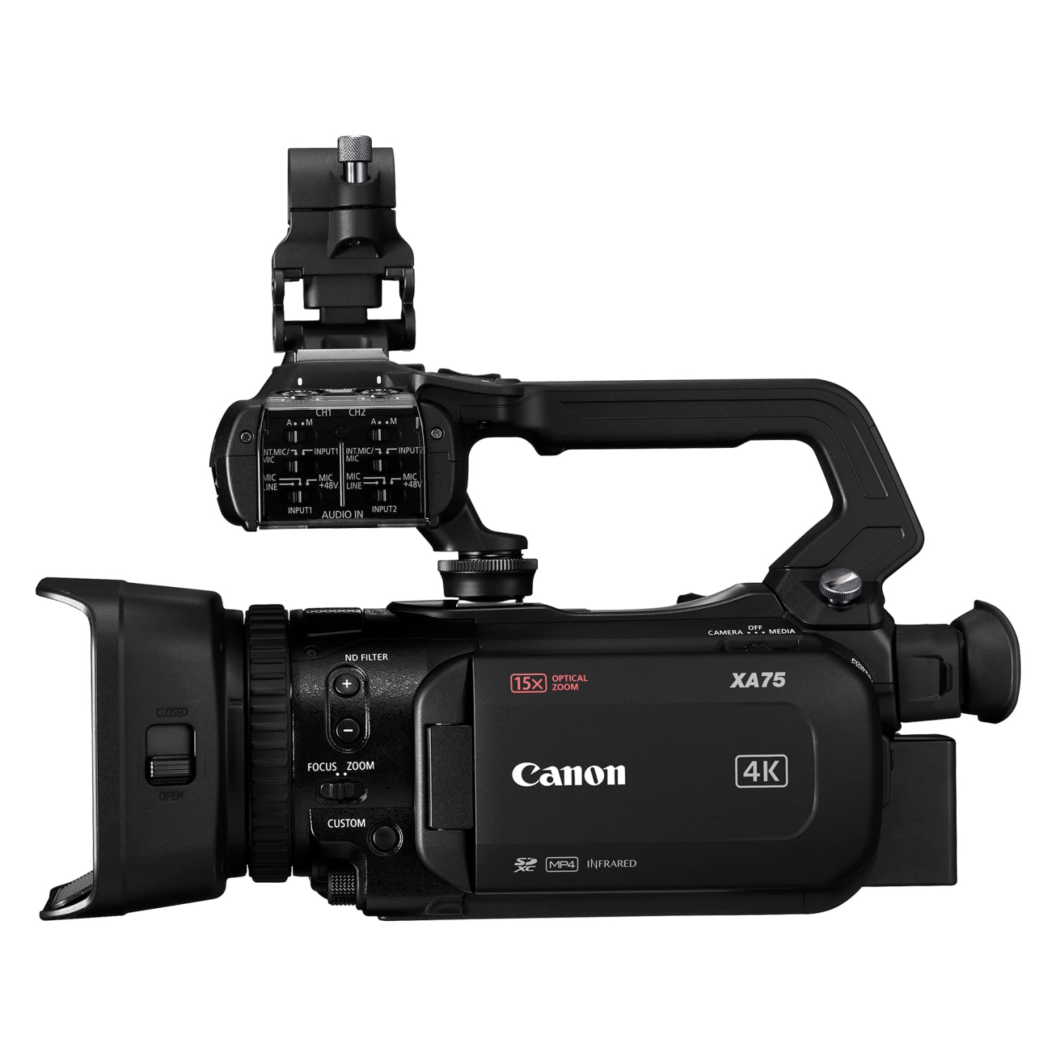 Canon XA75 UHD 4K30 Camcorder with Dual-Pixel Autofocus PAL - 5735C002