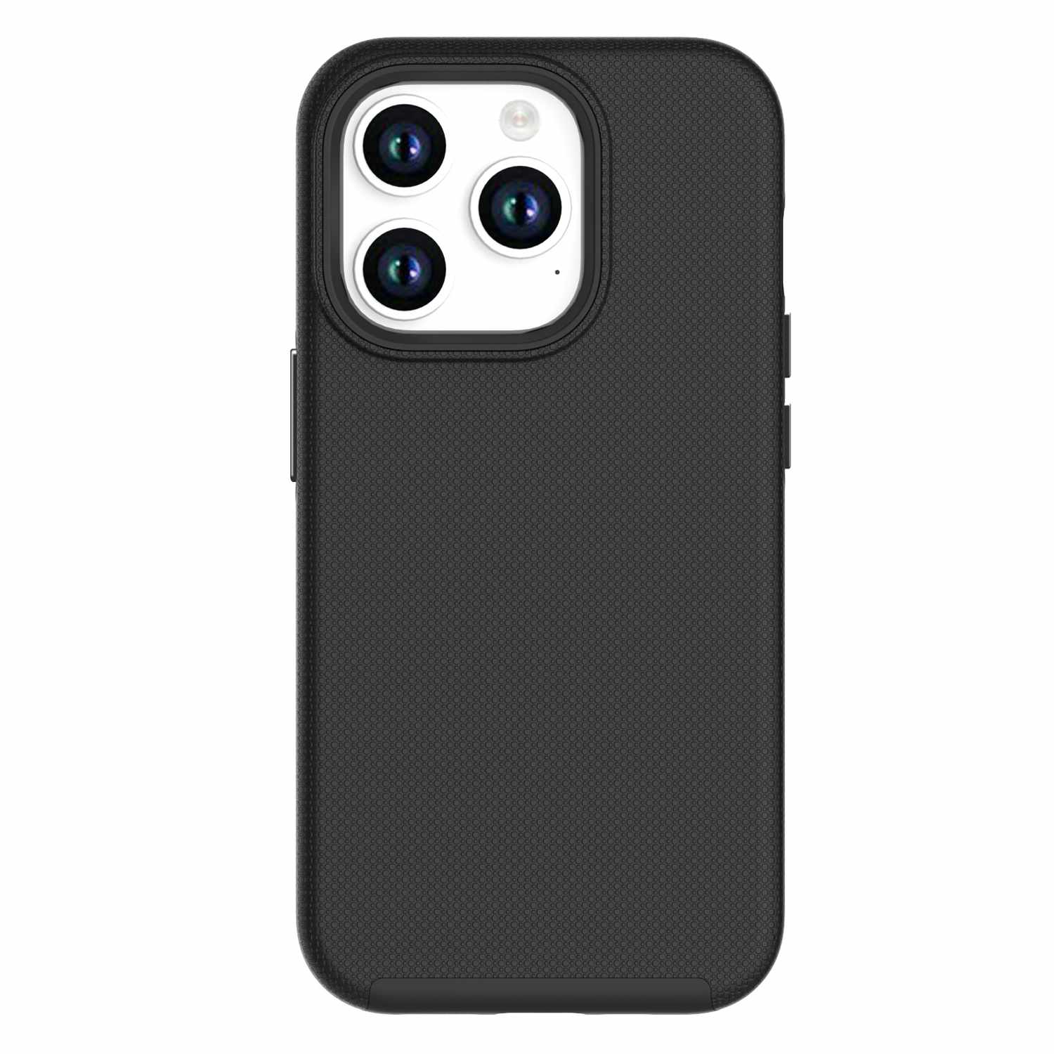 Blu Element iPhone 15 Pro Max case | Rugged profile and light weight | Quick response electroplates buttons | Shockproof | Armour Rugged iPhone 15 Pro Max Black