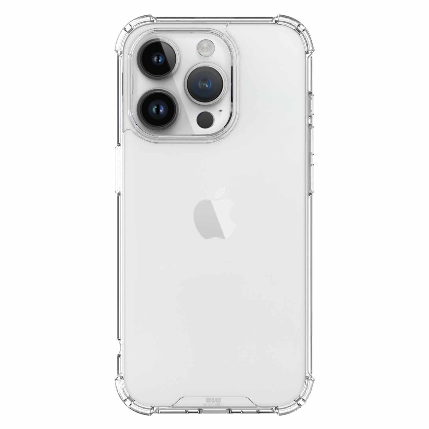 Blu Element iPhone 15 Pro case | Raised edges for camera and screen protection | Access to all ports | Transparent slim design | DropZone Rugged Clear iPhone 15 Pro Clear