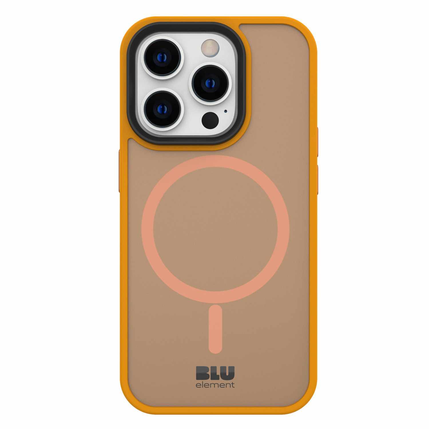 Blu Element iPhone 15 Pro Max case | Impact resistant | Hyper responsive buttons | Sleek and slim | Chromatic Cloud compatible with Magsafe iPhone 15 Pro Max Orange