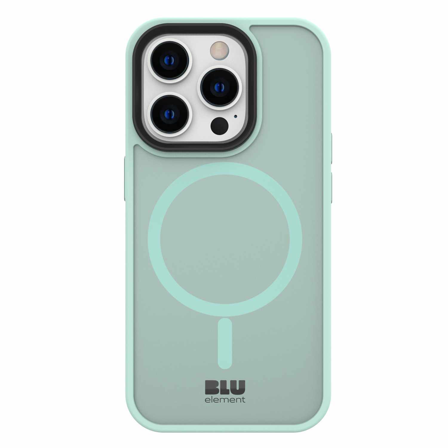 Blu Element Chromatic Cloud Case | Compatible with MagSafe | iPhone 15 Pro | Light Green | Soft-Touch Edges | Semi-Transparent | Sleek | Impact Resistant