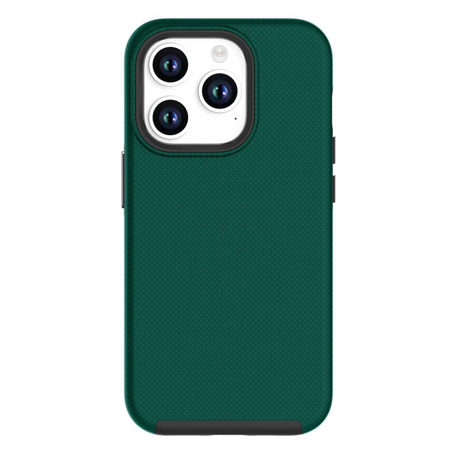 Blu Element iPhone 15 Pro Max case | Rugged profile and light weight | Quick response electroplates buttons | Shockproof | Armour Rugged iPhone 15 Pro Max Green