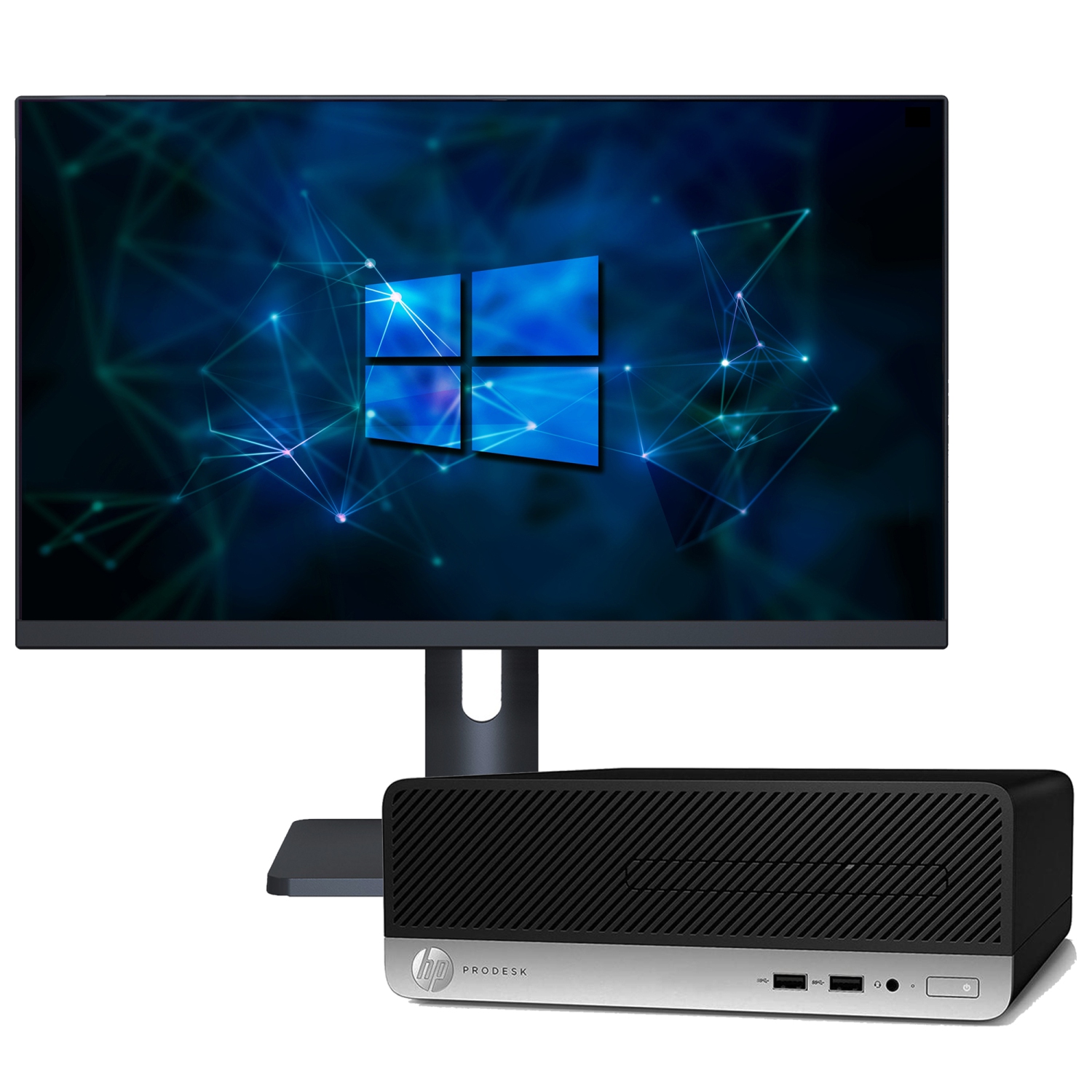 Refurbished - HP ProDesk 400 G4 SFF High Performance Desktop PC, New 27" FHD Monitor (Intel Core i5 7th GEN up to 3.80 GHz/ 1TB SSD/ 32GB DDR4 RAM/