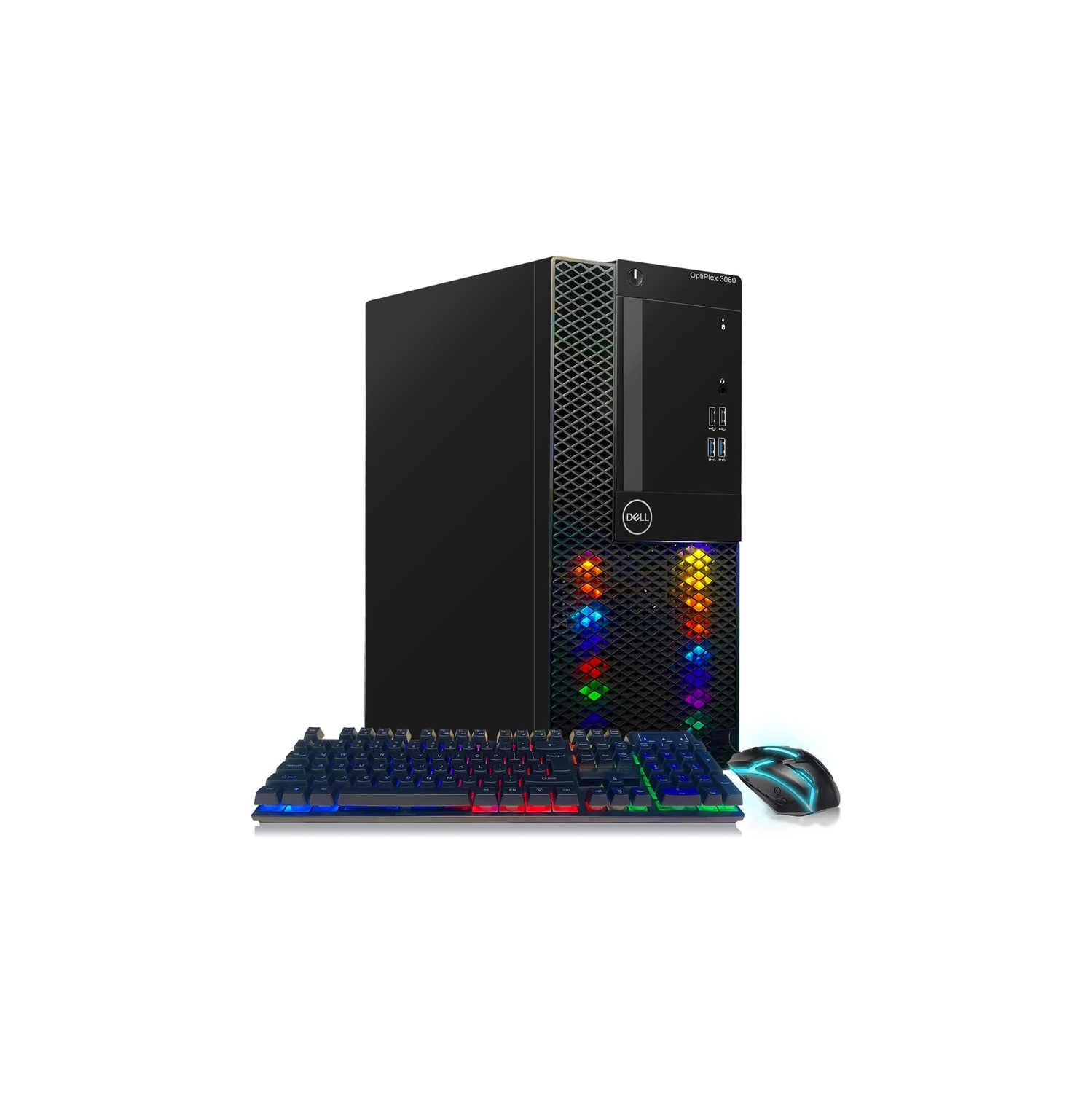 Dell RGB Gaming PC Desktop, Intel Core I5-8500 up to 4.1GHz, Radeon RX 580 8G, 32GB DDR4, 2T SSD, RGB Keyboard&Mouse, 600M WiFi & BT 5.0, W10P64 - Refurbished Excellent