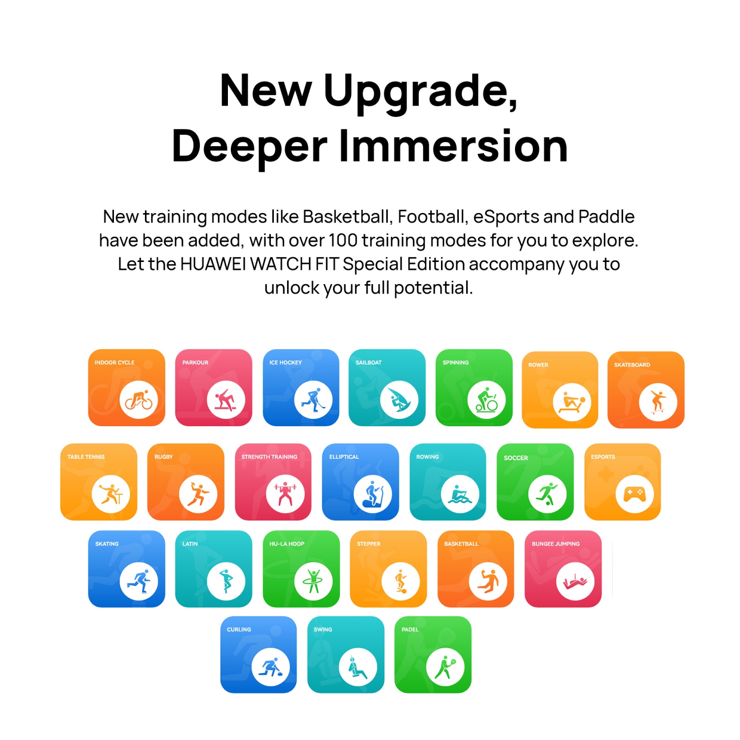 HUAWEI WATCH FIT édition spéciale, écran AMOLED HD de 1,64 po, GPS intégré, gestion avancée de la santé, plus de 100 modes d'entraînement, compatible