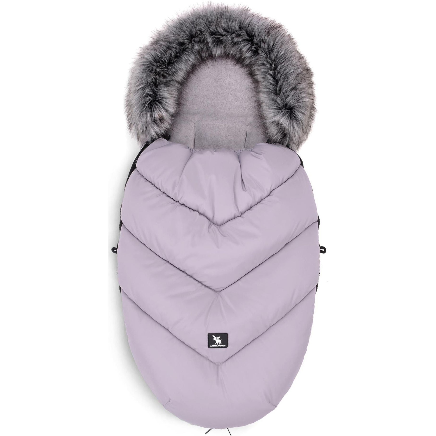 Chancelière en coton pour poussette Moose - Gris