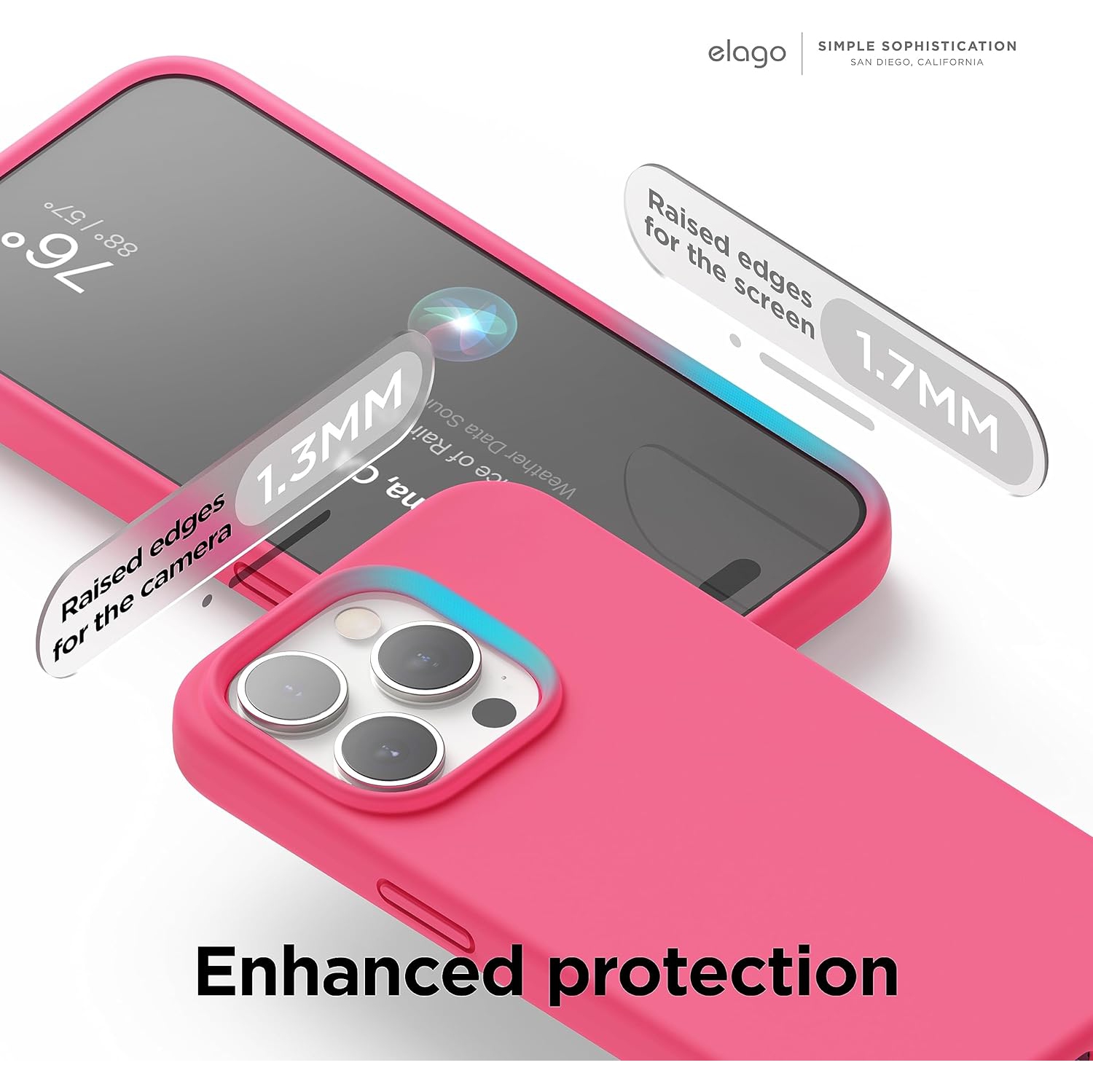 elago Compatible with iPhone 15 Pro Max Case, Liquid Silicone Case, Full Body Protective Cover, Shockproof, Slim Phone Case, Anti-Scratch Soft