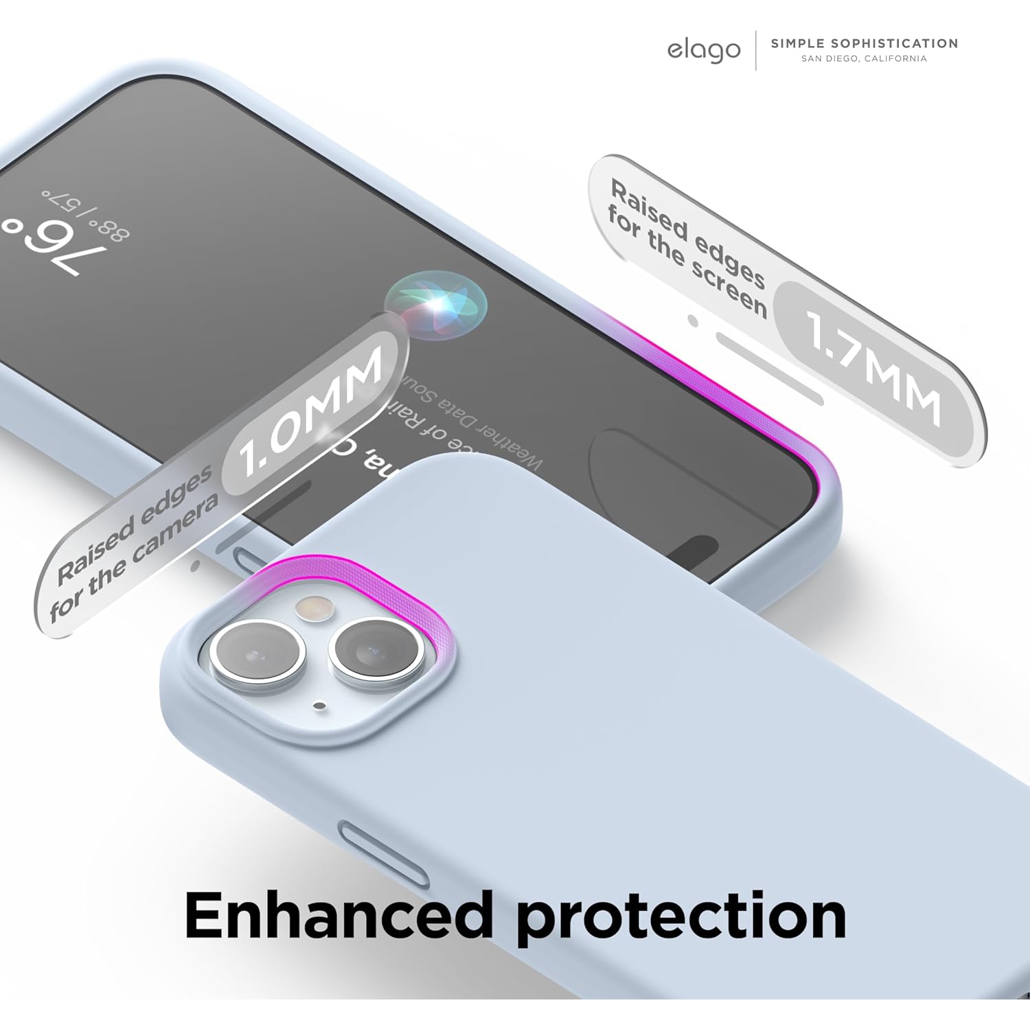 elago Compatible with iPhone 15 Plus Case, Liquid Silicone Case, Full Body Protective Cover, Shockproof, Slim Phone Case, Anti-Scratch Soft
