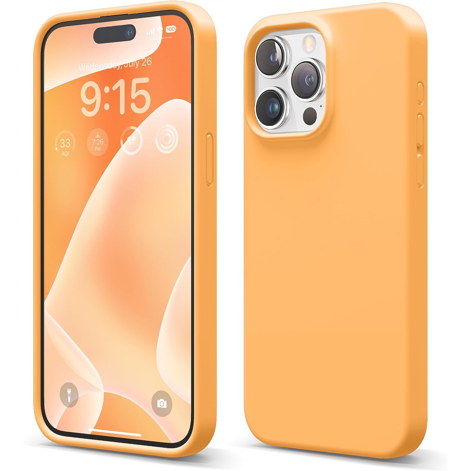 elago Compatible with iPhone 15 Pro Case, Liquid Silicone Case, Full Body Protective Cover, Shockproof, Slim Phone Case, Anti-Scratch Soft Microfiber
