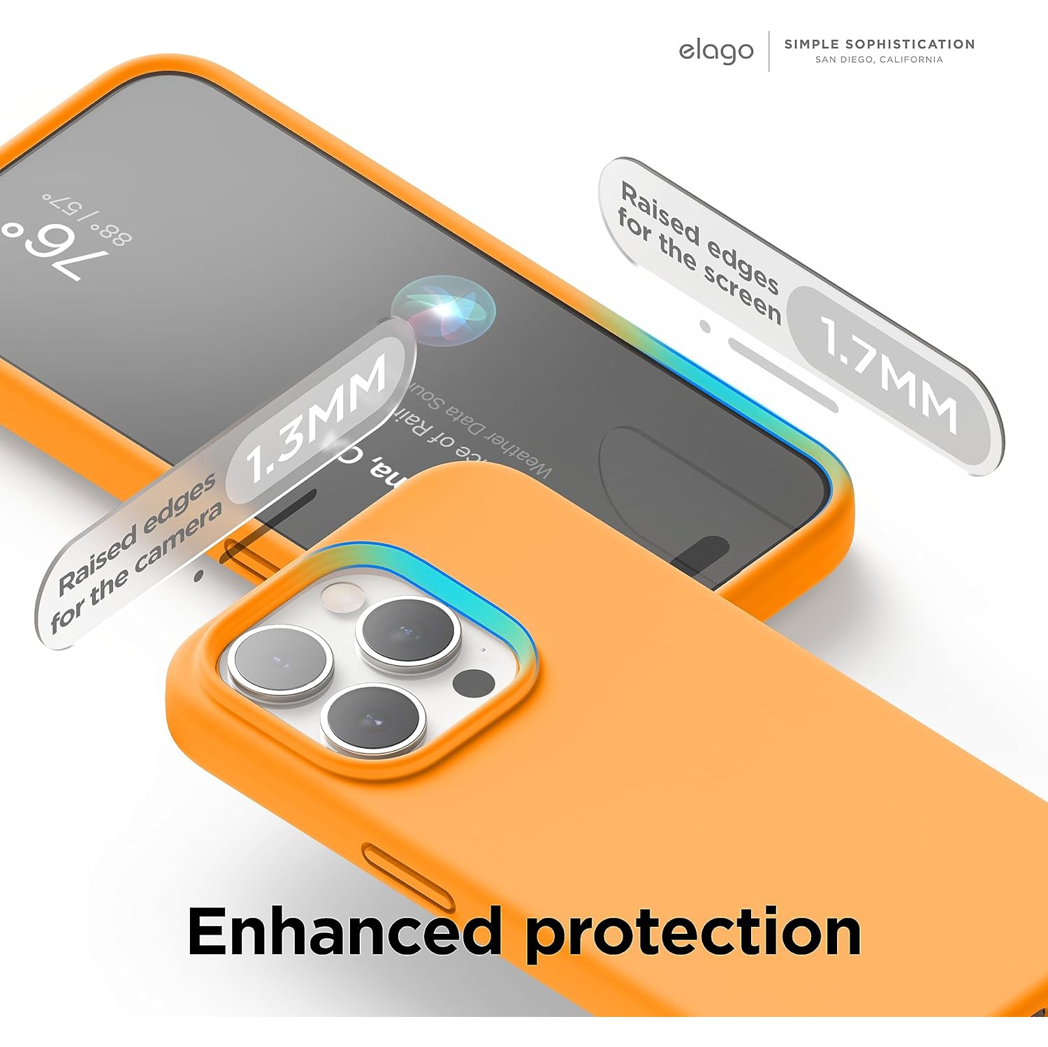 elago Compatible with iPhone 15 Pro Case, Liquid Silicone Case, Full Body Protective Cover, Shockproof, Slim Phone Case, Anti-Scratch Soft Microfiber