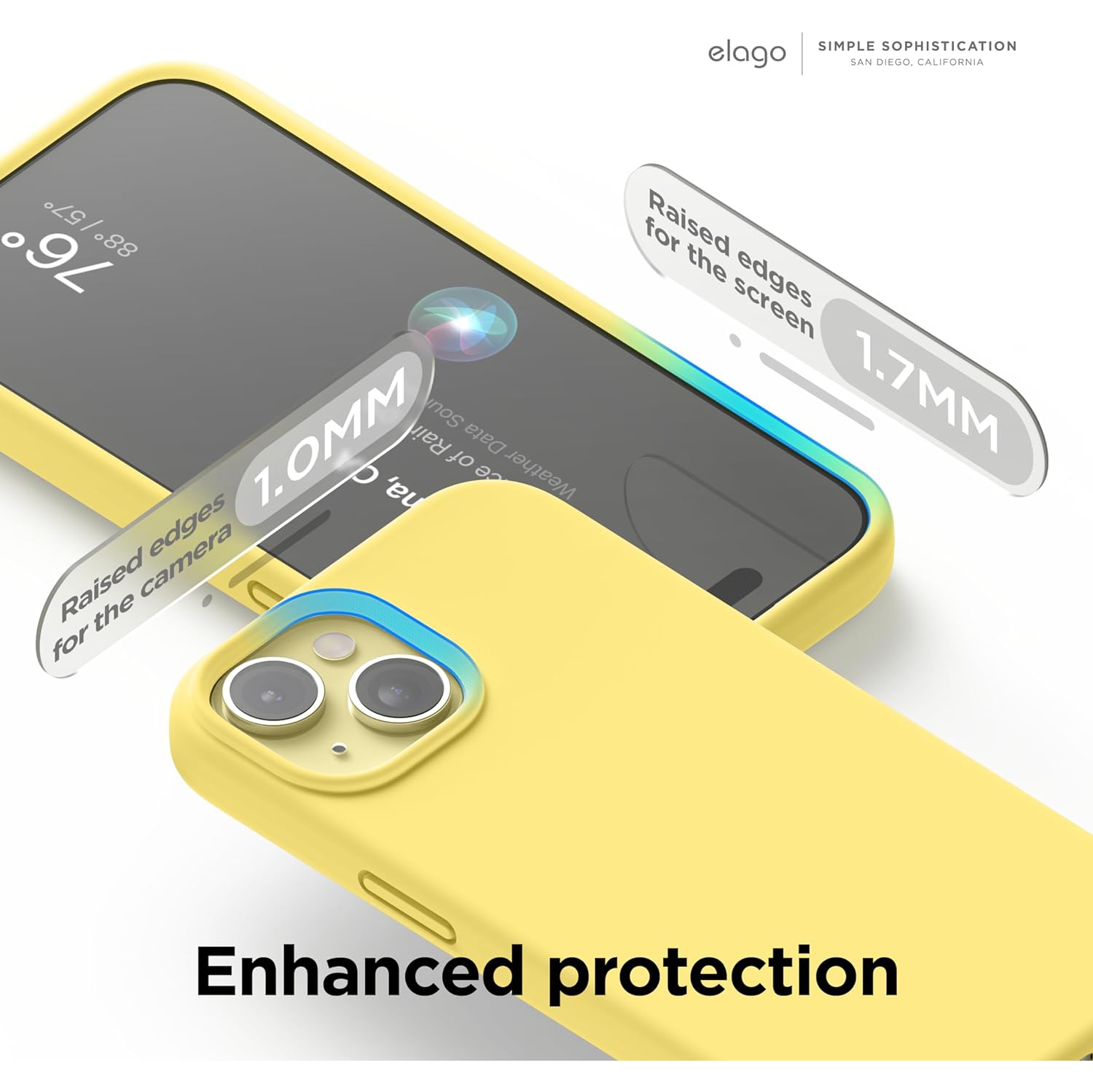 elago Compatible with iPhone 15 Case, Liquid Silicone Case, Full Body Protective Cover, Shockproof, Slim Phone Case, Anti-Scratch Soft Microfiber