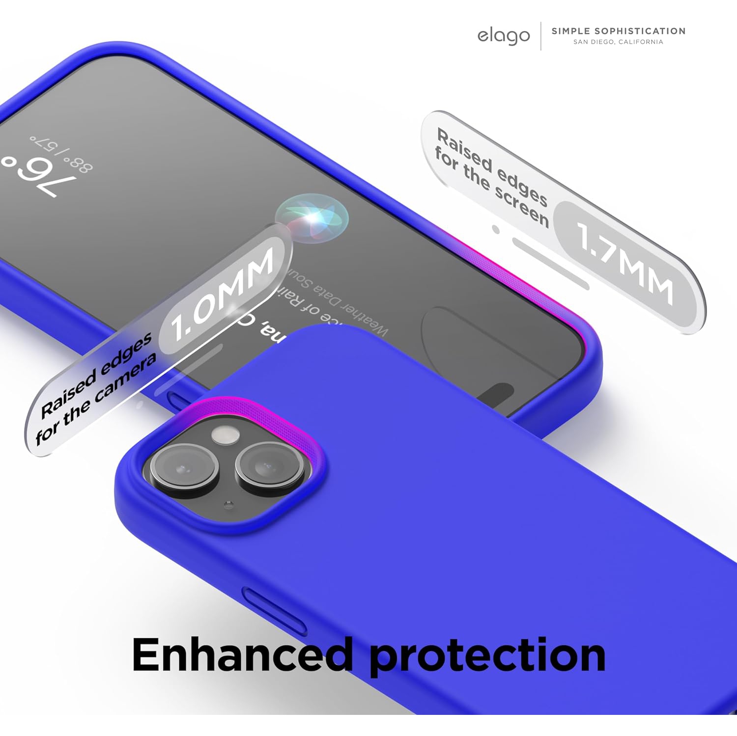 elago Compatible with iPhone 15 Case, Liquid Silicone Case, Full Body Protective Cover, Shockproof, Slim Phone Case, Anti-Scratch Soft Microfiber
