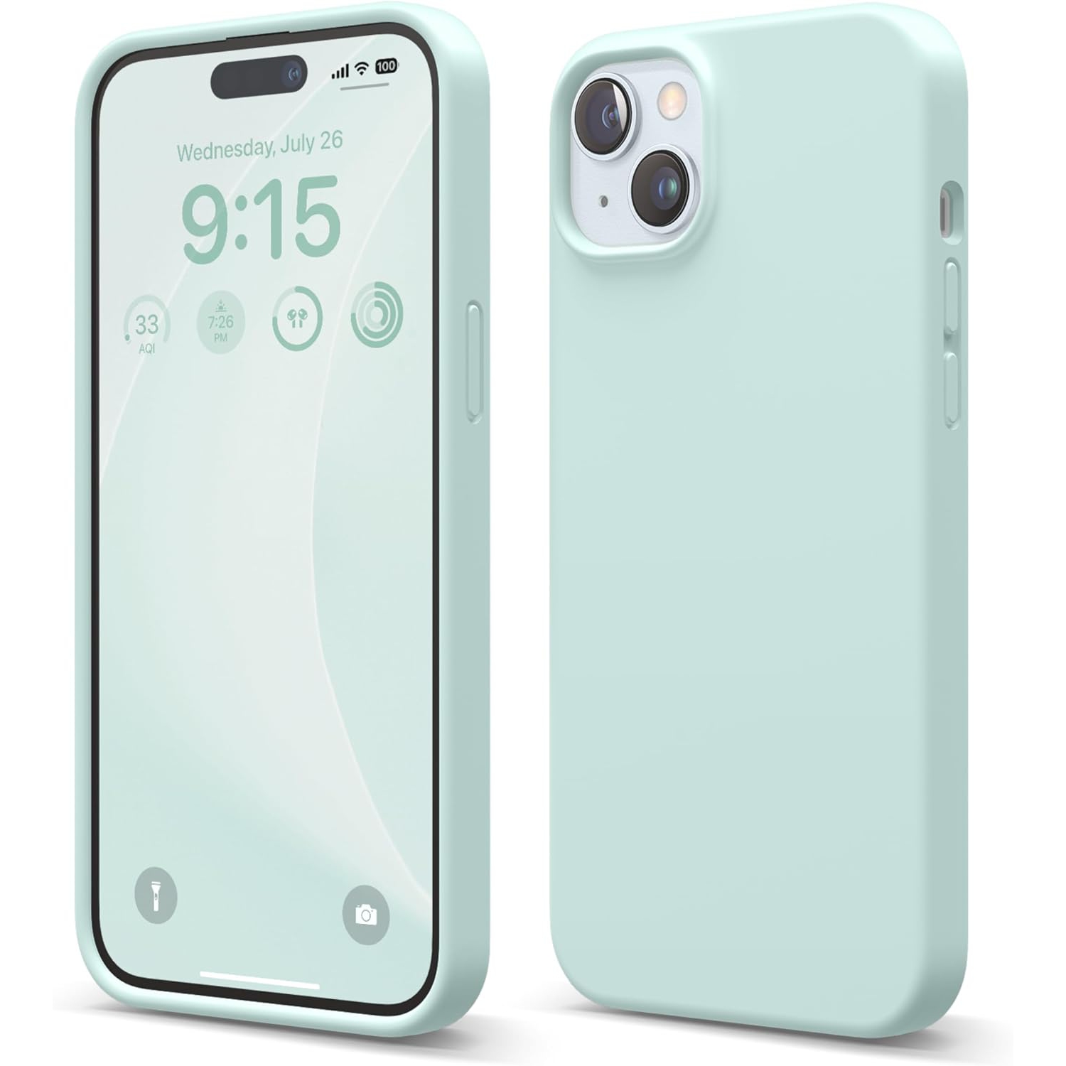 Elago compatible avec l’étui iPhone 15, l’étui en silicone liquide, l’étui protecteur intégral, antichoc, l’étui mince pour téléphone, doublure douce