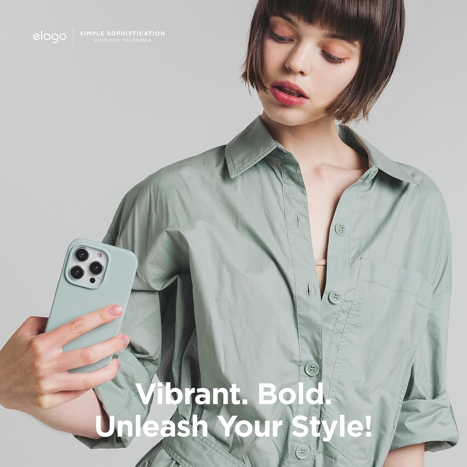 Elago compatible avec l’étui iPhone 15, l’étui en silicone liquide, l’étui protecteur intégral, antichoc, l’étui mince pour téléphone, doublure douce