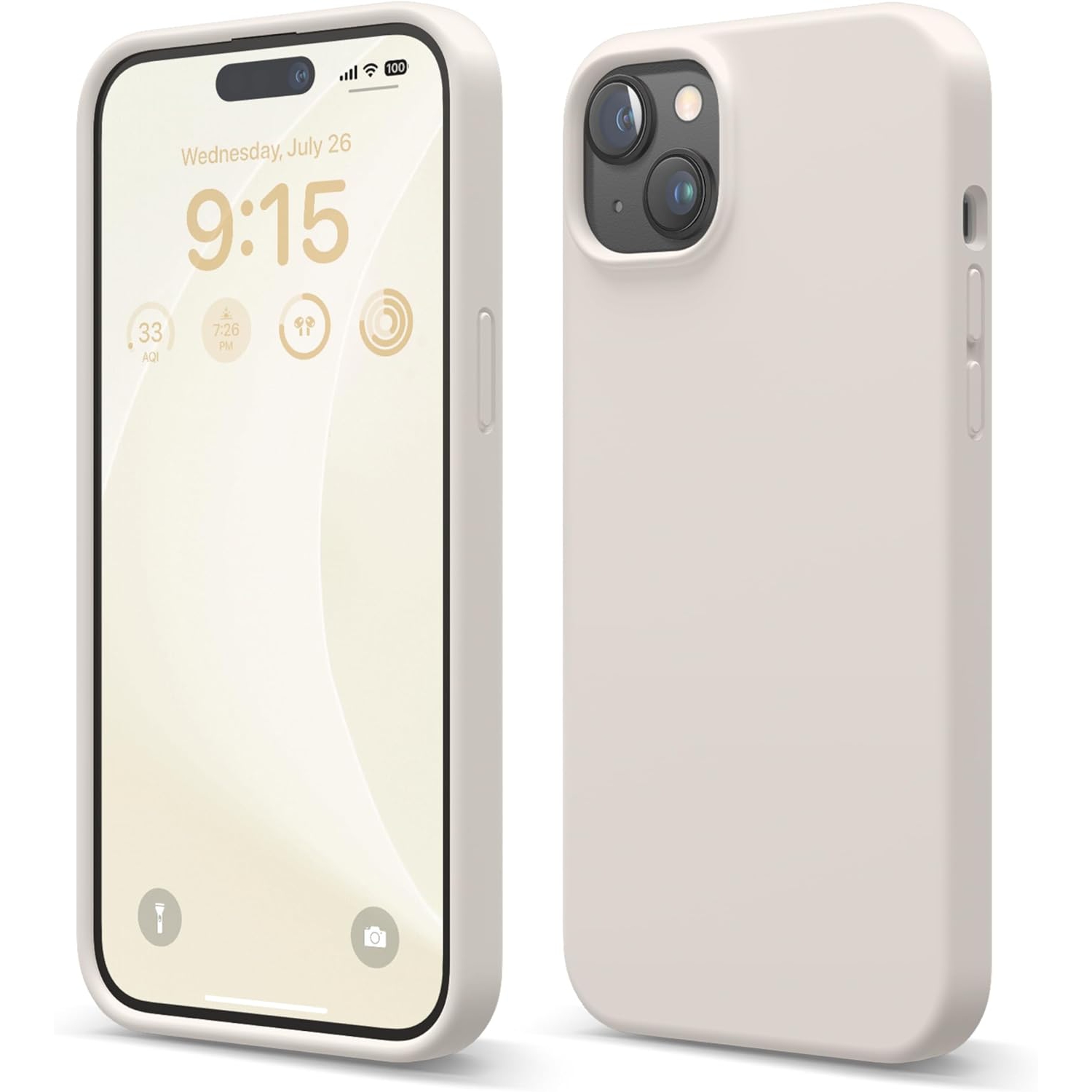 elago Compatible with iPhone 15 Case, Liquid Silicone Case, Full Body Protective Cover, Shockproof, Slim Phone Case, Anti-Scratch Soft Microfiber