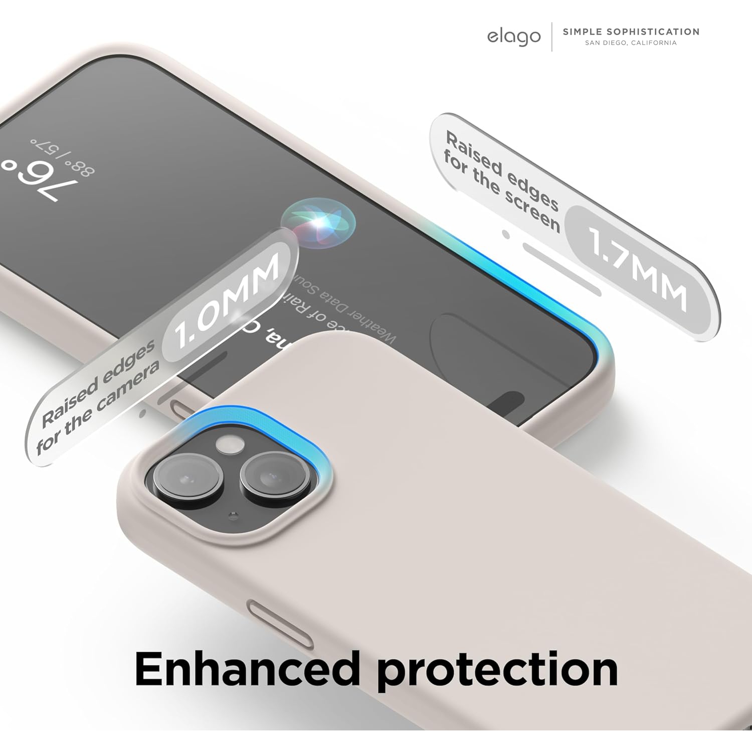 elago Compatible with iPhone 15 Case, Liquid Silicone Case, Full Body Protective Cover, Shockproof, Slim Phone Case, Anti-Scratch Soft Microfiber