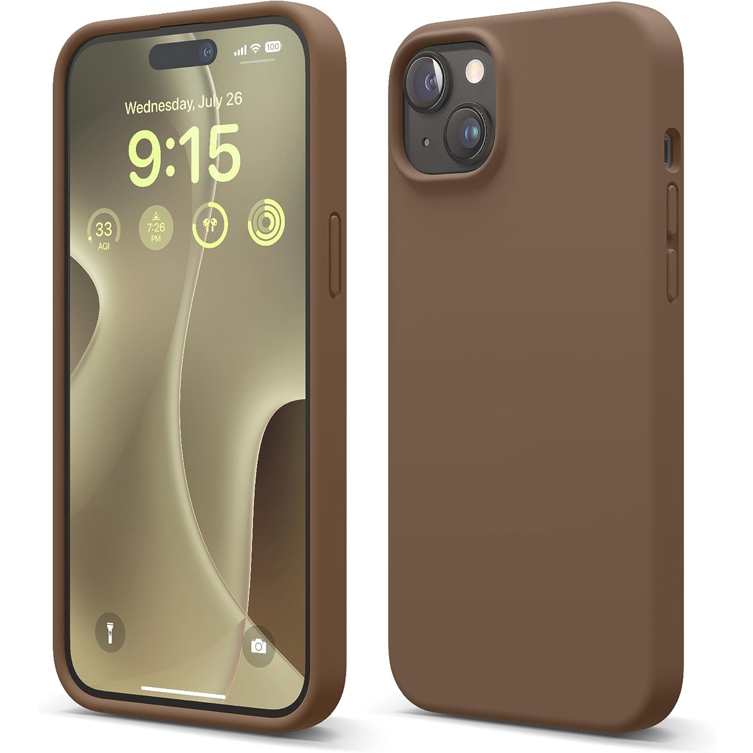 elago Compatible with iPhone 15 Case, Liquid Silicone Case, Full Body Protective Cover, Shockproof, Slim Phone Case, Anti-Scratch Soft Microfiber