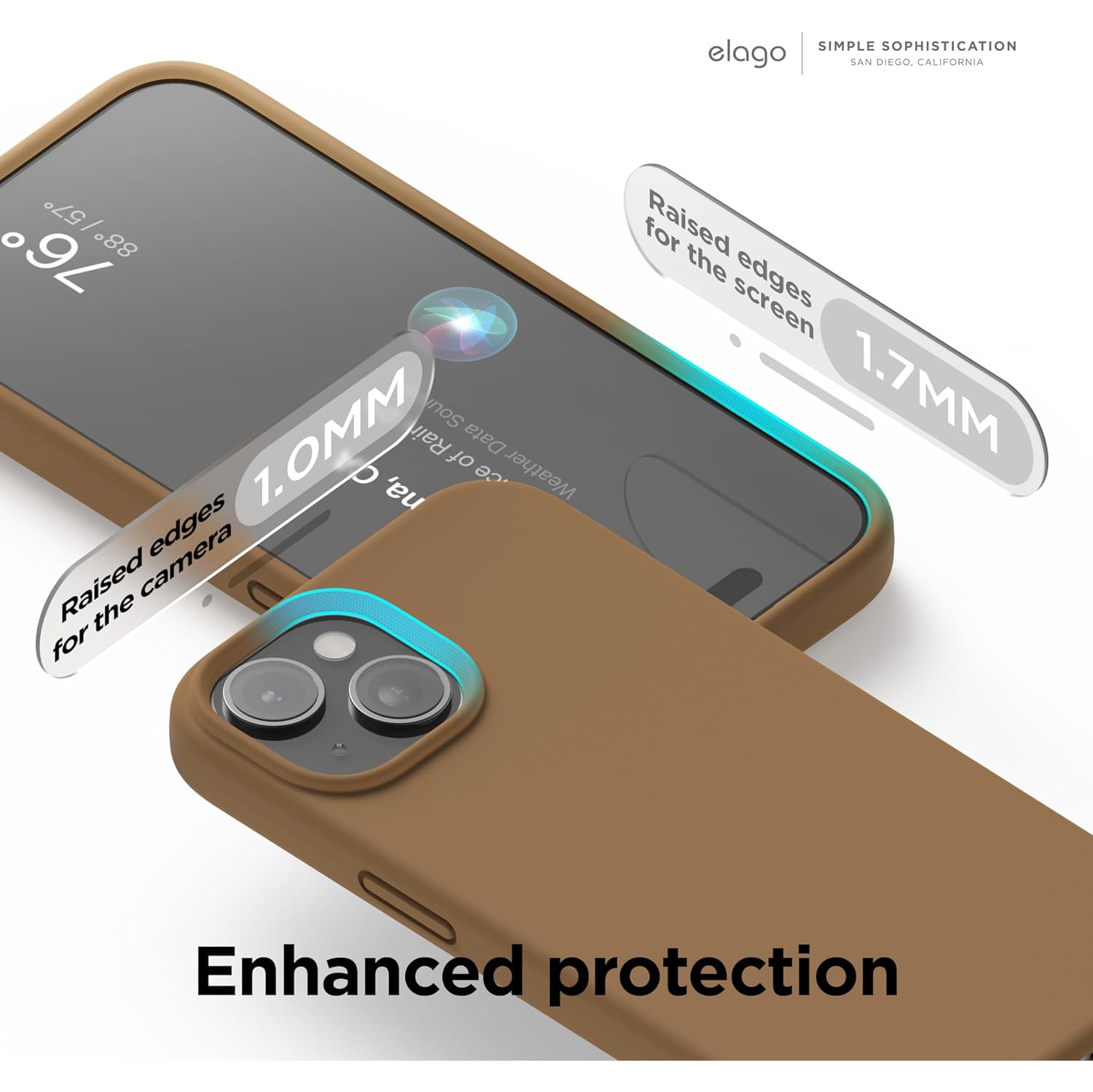 elago Compatible with iPhone 15 Case, Liquid Silicone Case, Full Body Protective Cover, Shockproof, Slim Phone Case, Anti-Scratch Soft Microfiber