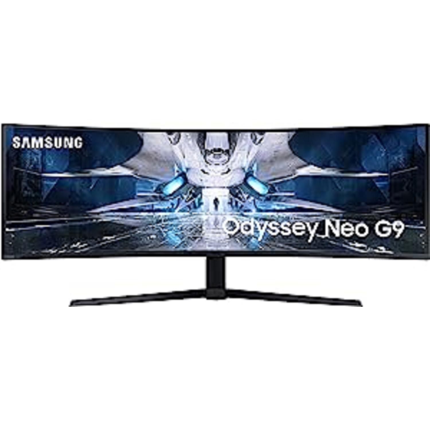 SAMSUNG 49" Odyssey Neo G9 G95NA Gaming Monitor, 4K UHD Mini LED Display, Curved Screen, 240Hz, 1ms, G-Sync and FreeSync Premium Pro, LS49AG952NNXZA, White & Black
