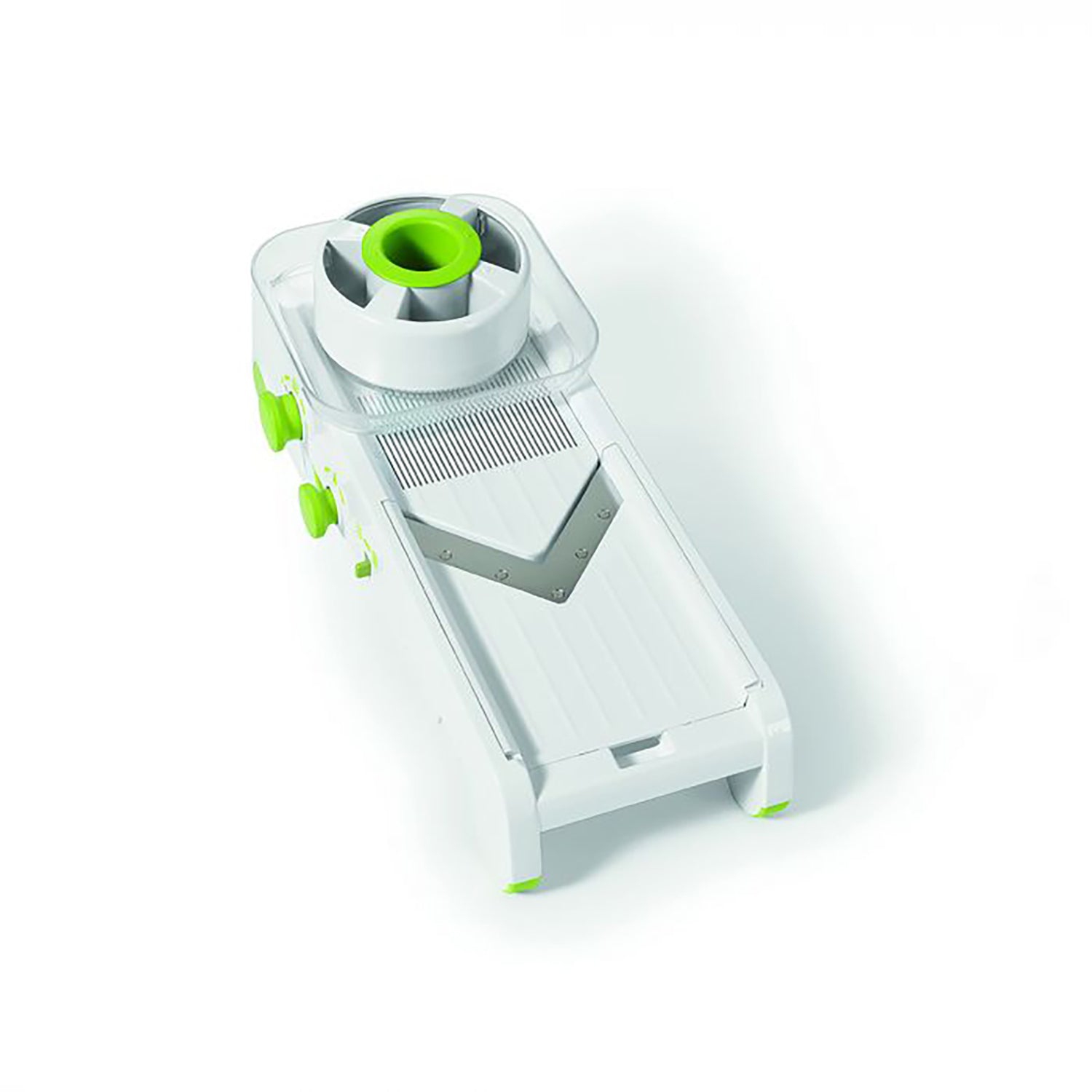 Starfrit - PRO cube mandolin, 4 interchangeable blades and grater, non-slip feet, green