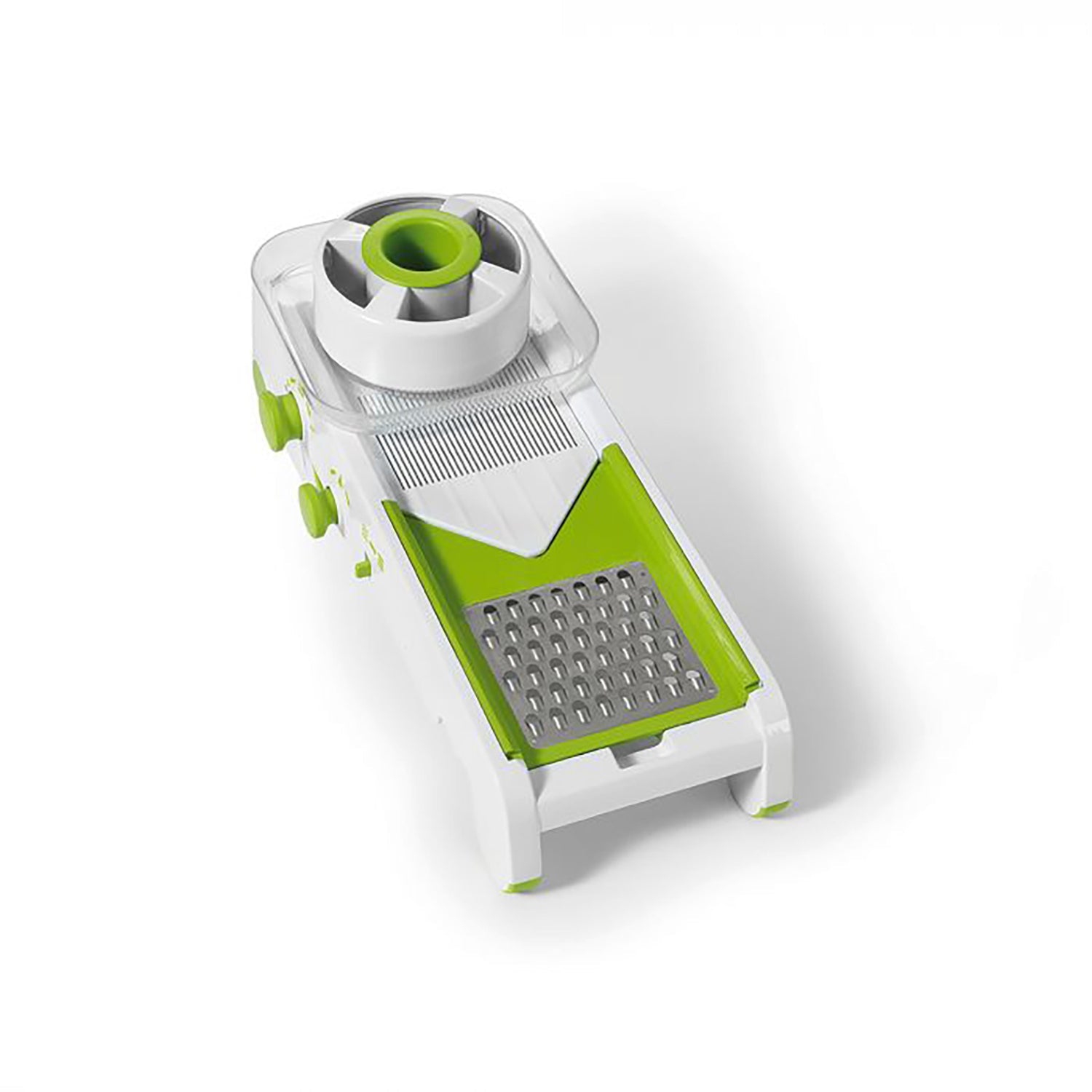 Starfrit - PRO cube mandolin, 4 interchangeable blades and grater, non-slip feet, green