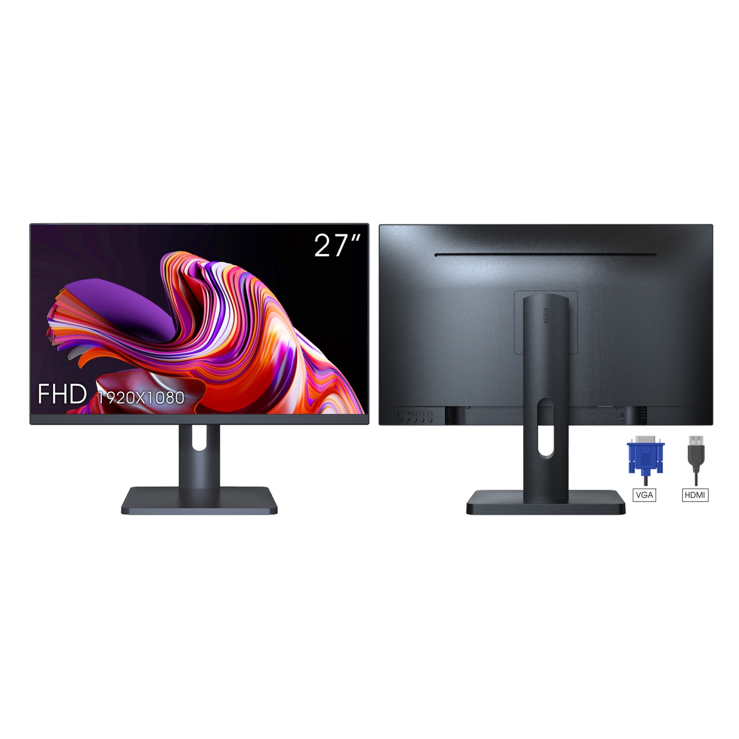 Refurbished - HP ProDesk 600 G4 Desktop Mini Business PC Intel Core i5-8500T 8th Gen Processor 16GB RAM 256GB SSD Windows 11 Pro - New 27 inch Monitor