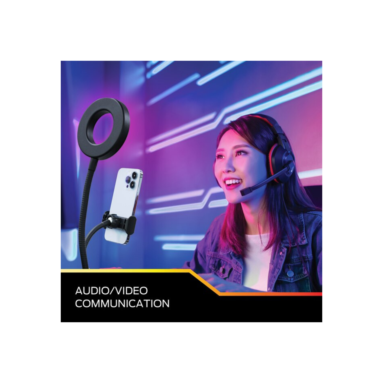 Monster MSV7-1003-RGB 3.5in LED ring light mount RGB FLOW