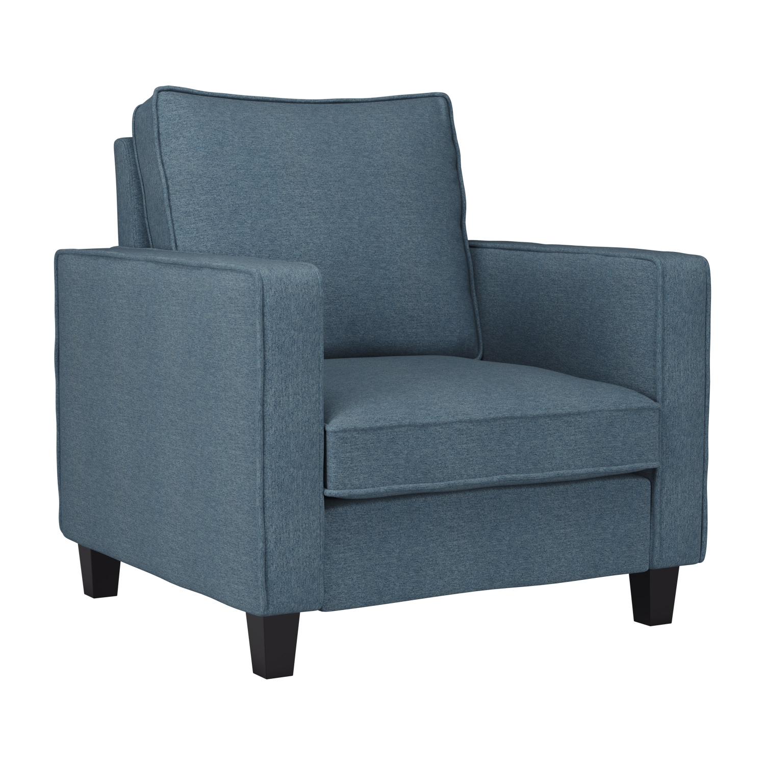 Fauteuil d'appoint en tissu bleu Georgia de CorLiving