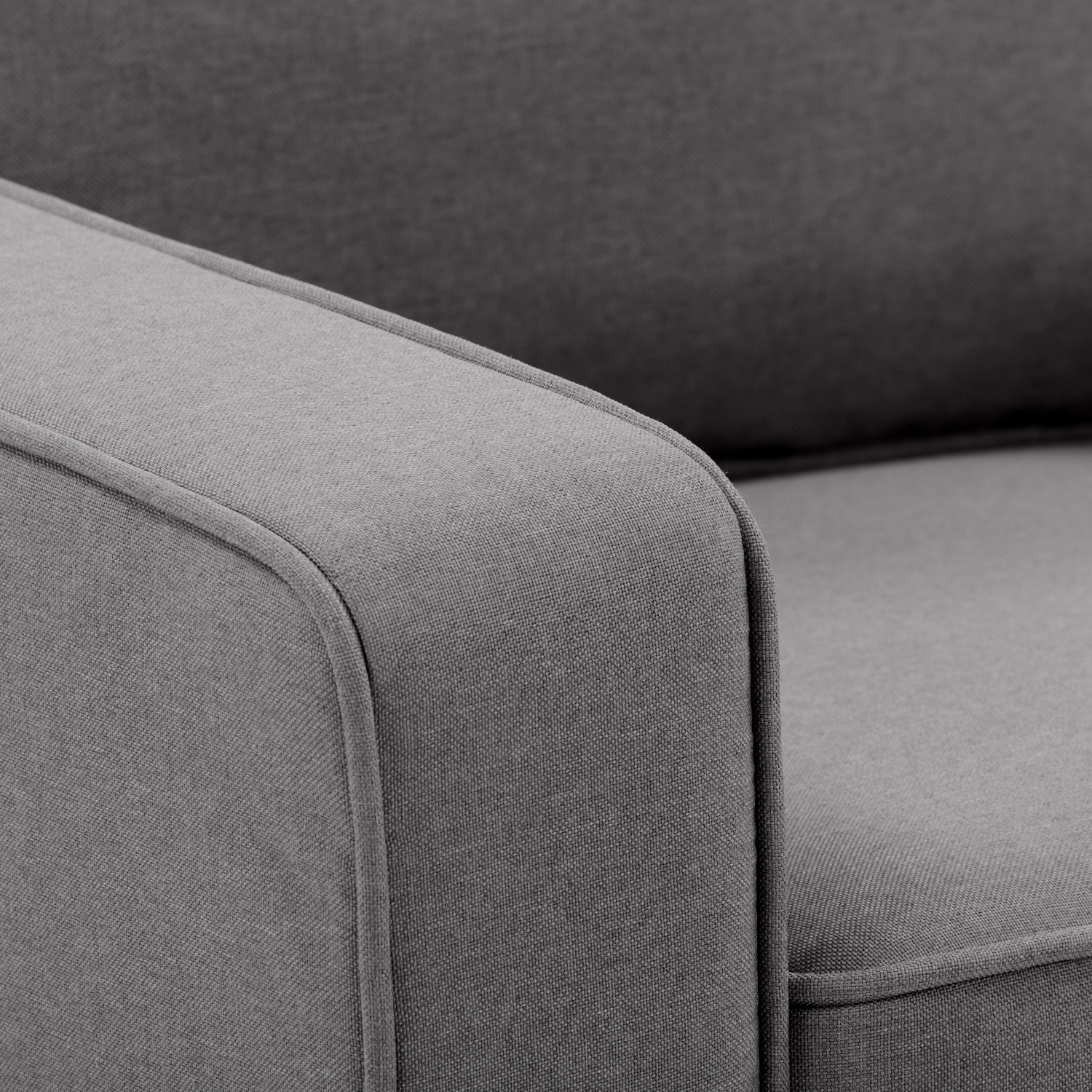 Sofa à trois sièges en tissu gris Georgia de CorLiving