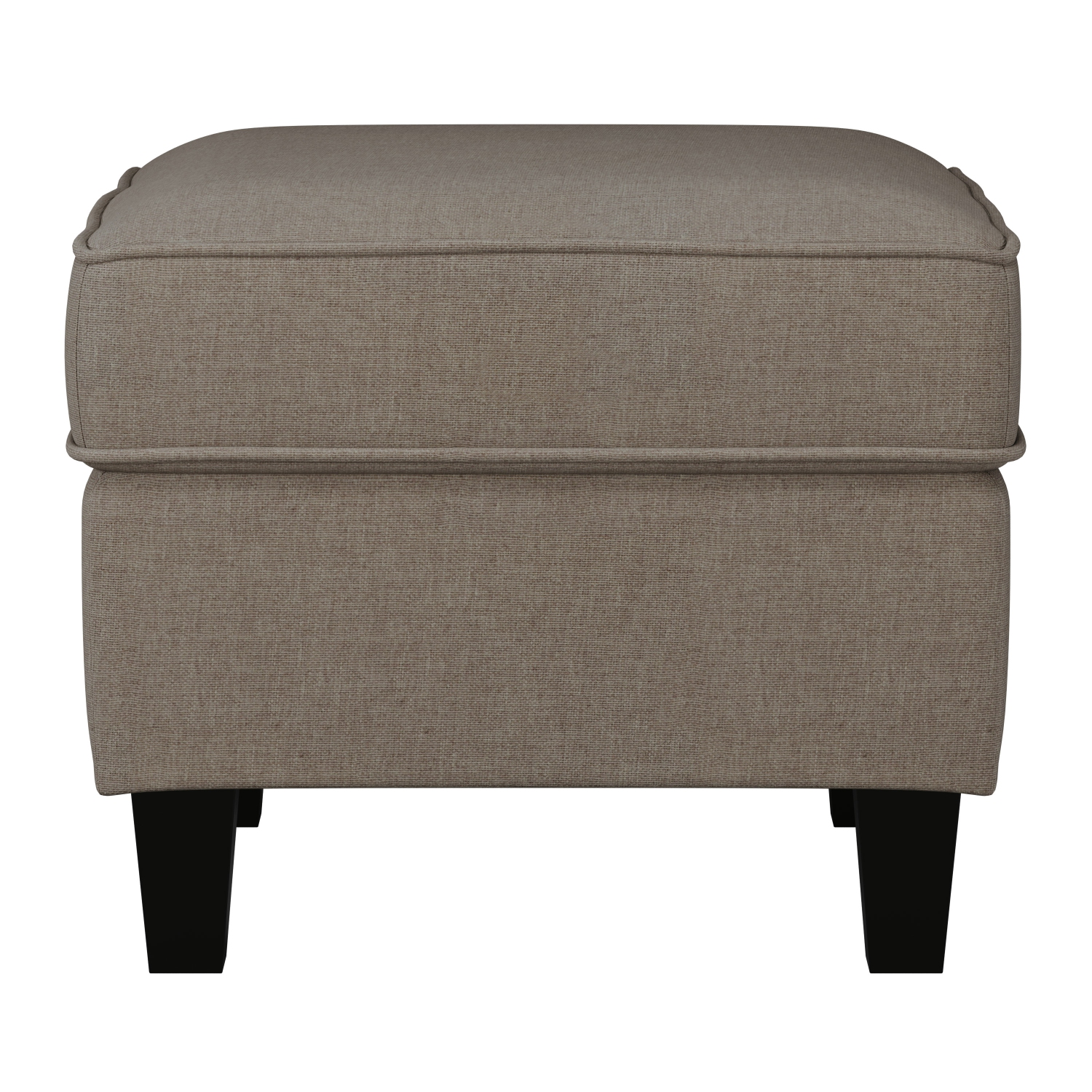 CorLiving Georgia Taupe Fabric Ottoman