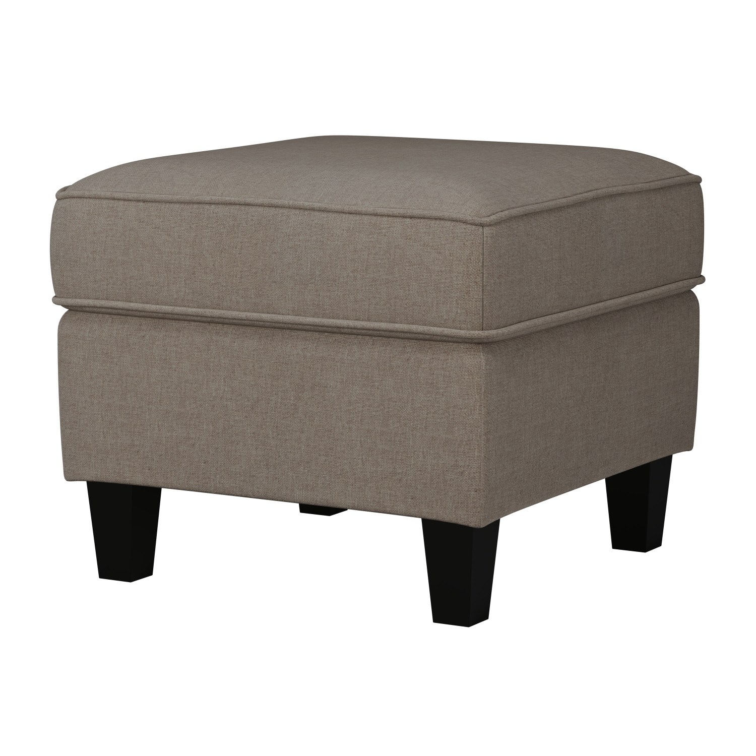 CorLiving Georgia Taupe Fabric Ottoman