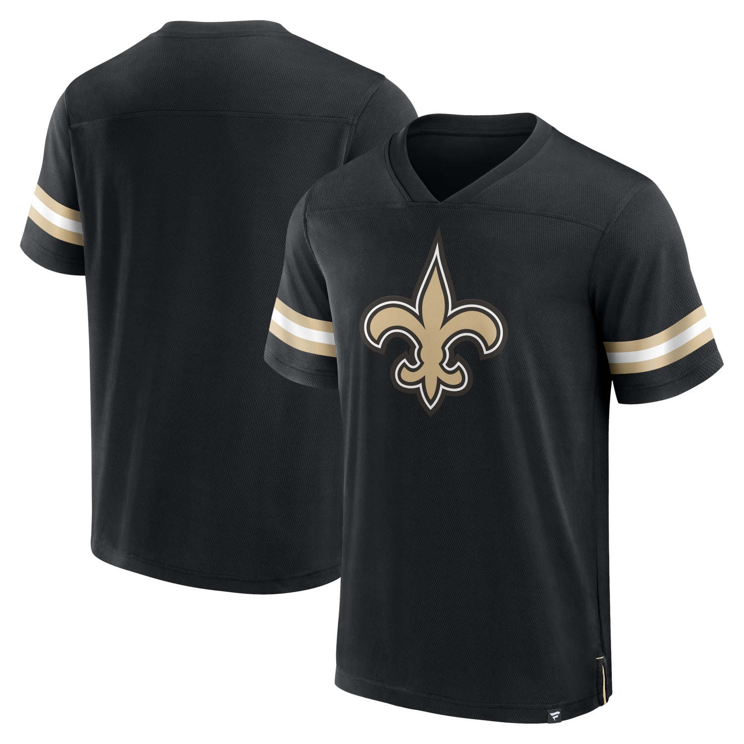 Men's New Orlean Saints NFL Hashmark V-neck Short Sleeve Jersey