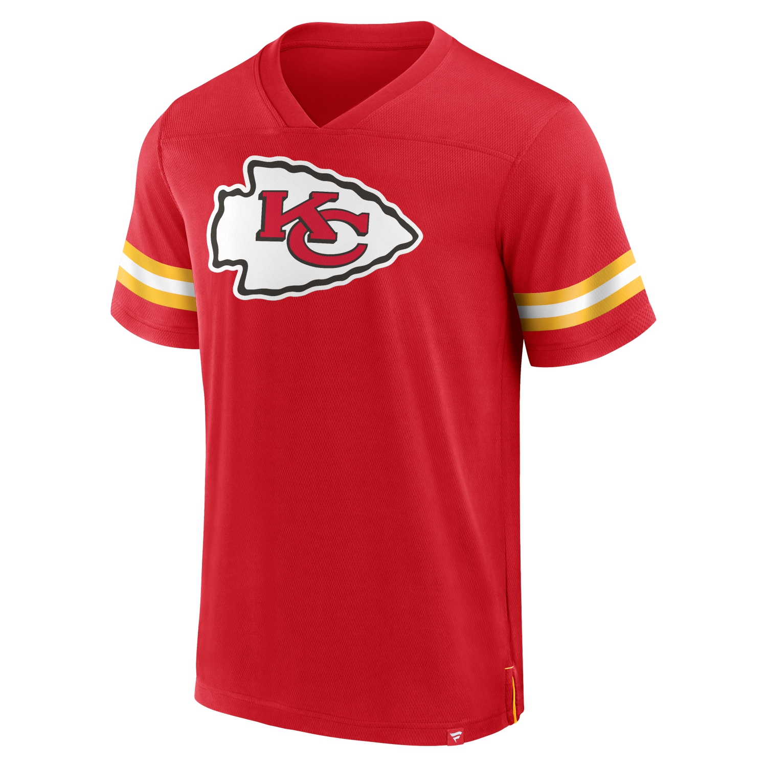 Men's Kansas City Chiefs NFL Hashmark V-neck Short Sleeve Jersey