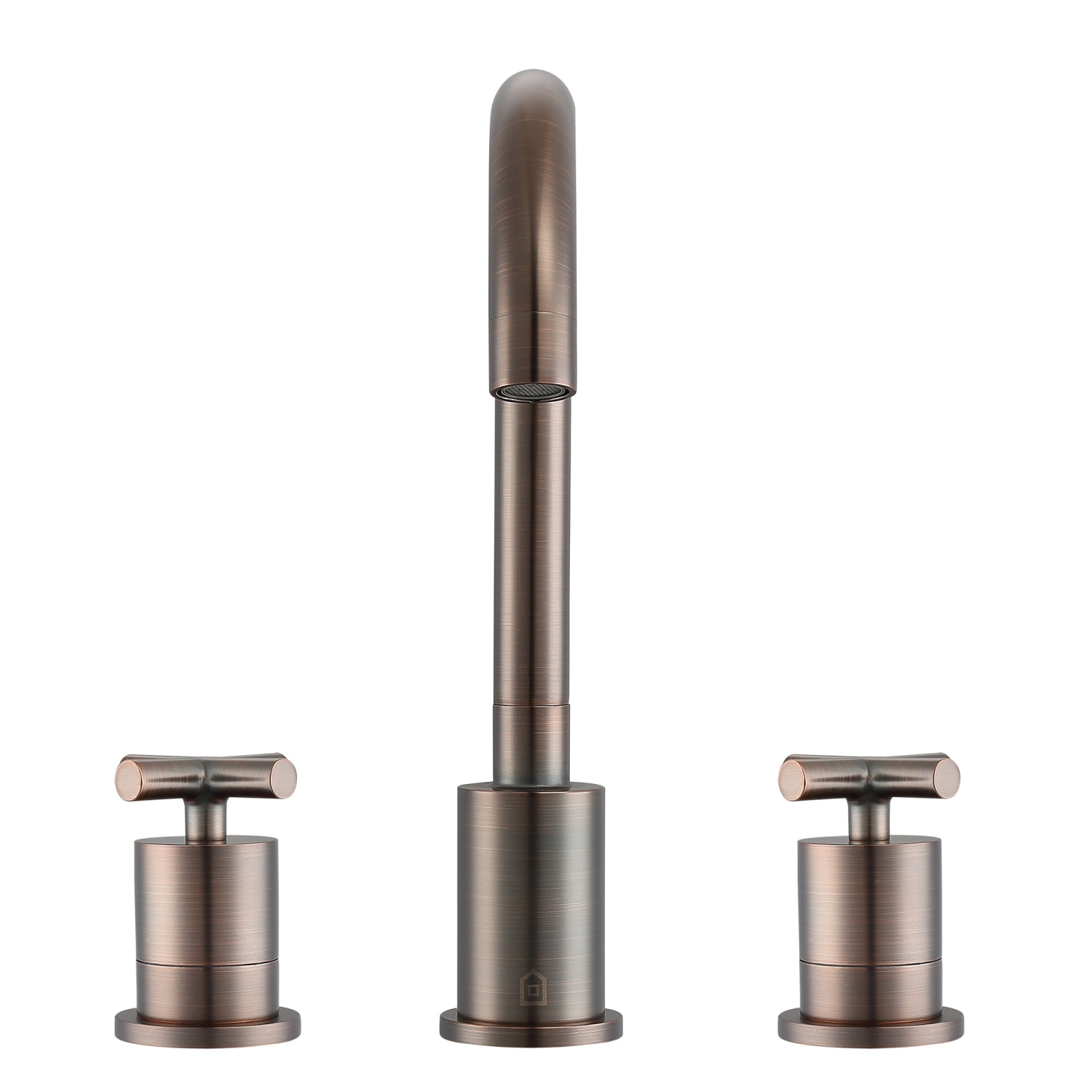 Ancona Ava Widespread Cross-Handle 3-Hole Bathroom Faucet in Oil Rubbed Bronze