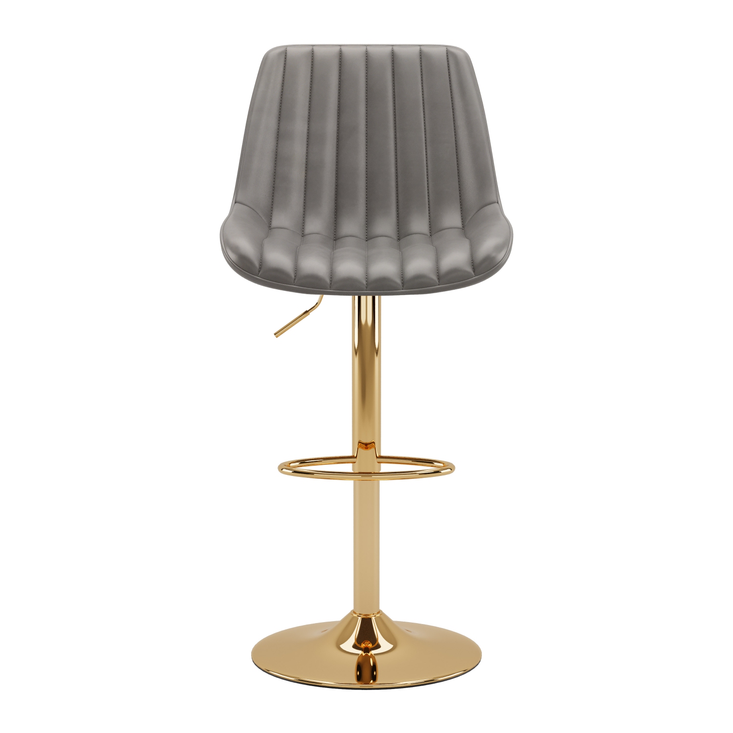 Tabourets de bar ajustables en or de CorLiving - Ensemble de 2