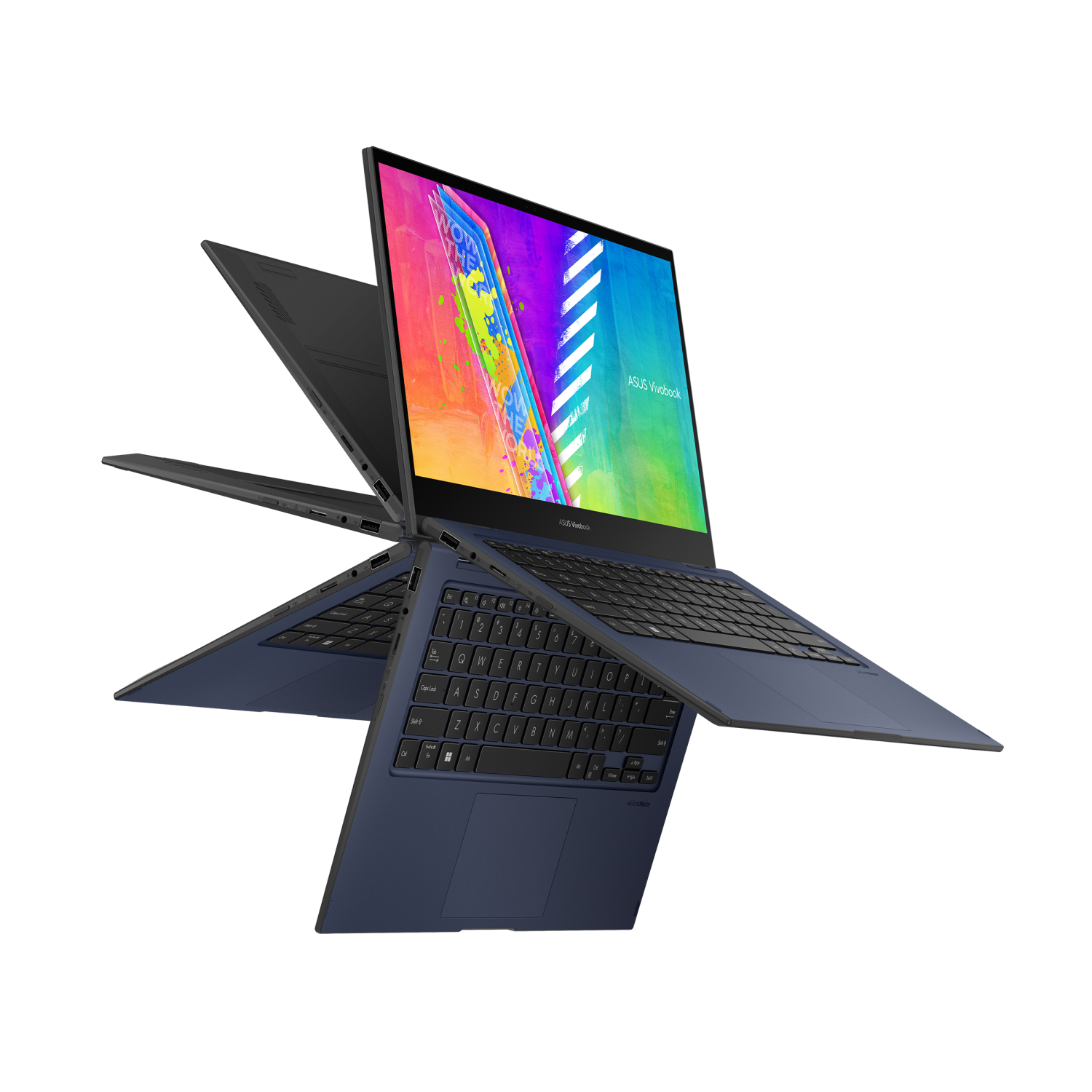 ASUS VivoBook Go 14 Flip Thin and Light 2-in-1 Laptop, 14” FHD Touch, Intel Celeron N4500, 4GB RAM, 128GB eMMC, Windows 11 Home in S Mode,