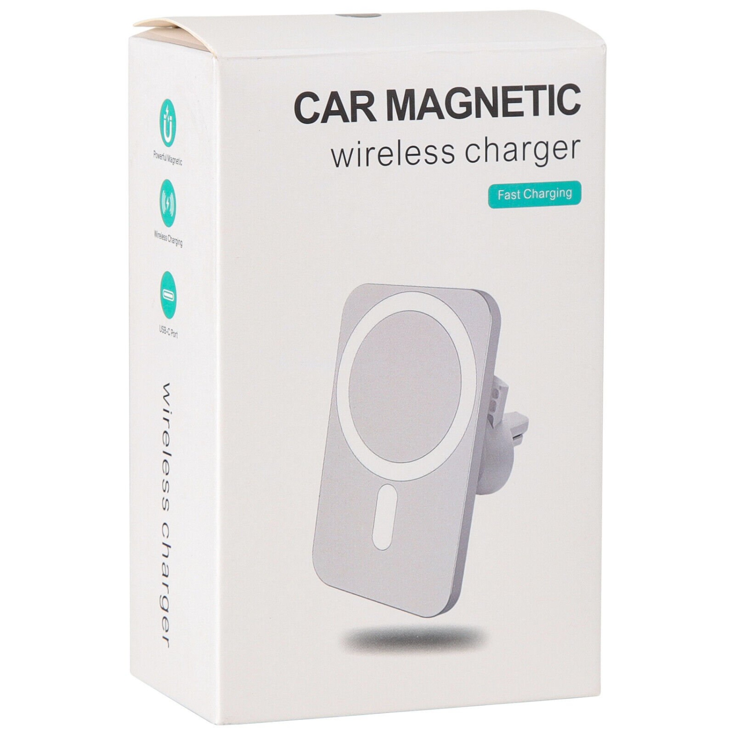 Adaptateur de chargeur magnétique rapide sans fil pour l'auto MagSafe de 15&nbsp;W pour iPhone 15 14 13 12 11 Pro Max mini